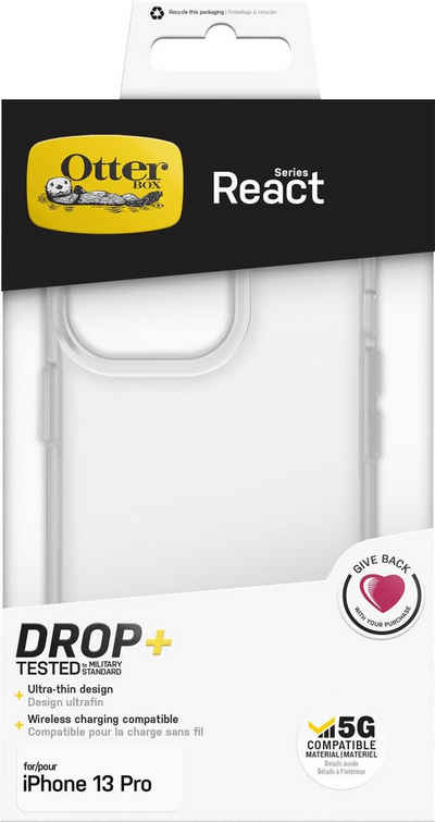 Otterbox Handyhülle React Series für Apple iPhone 13 Pro, transparent