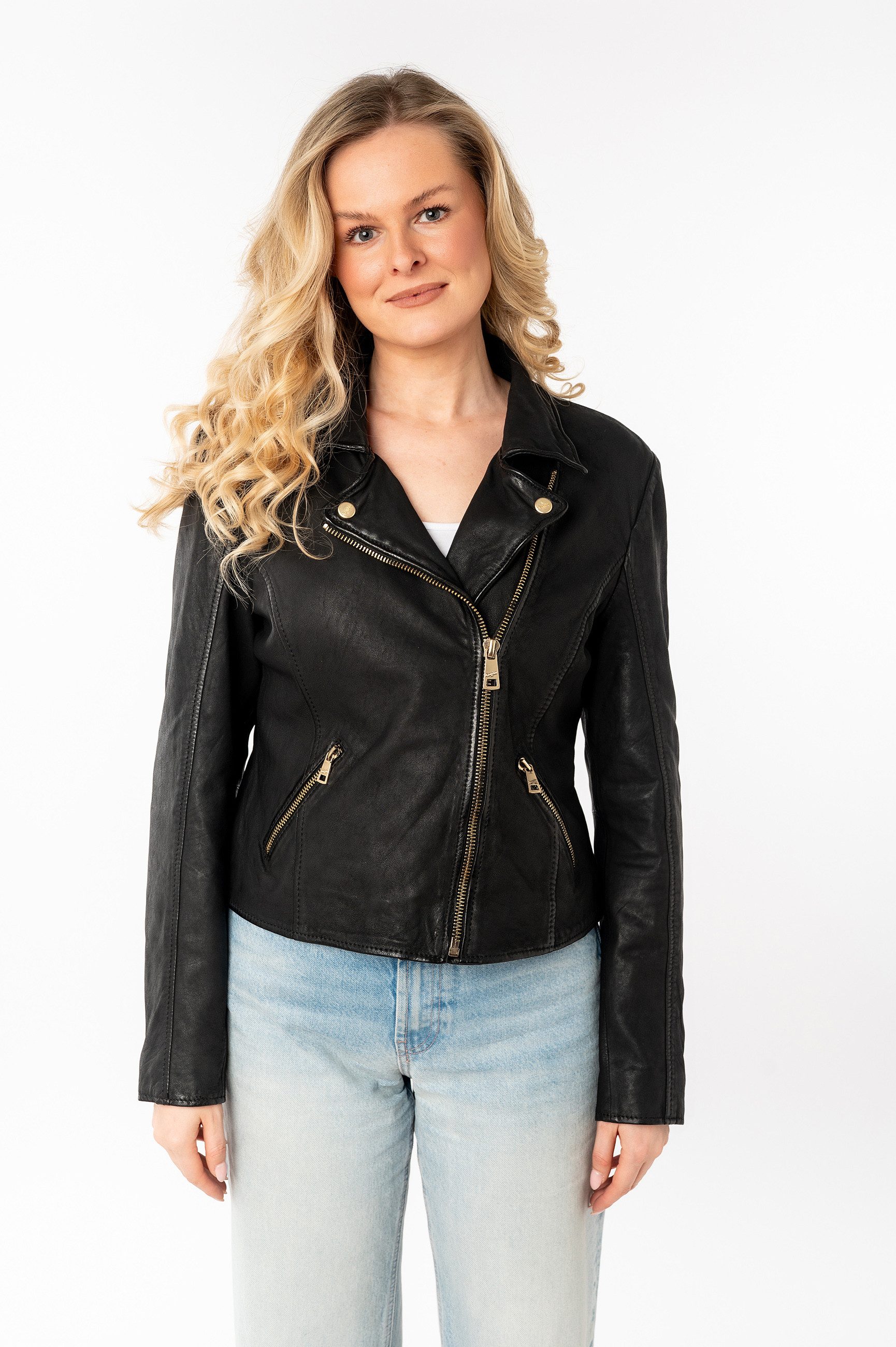 Mauritius Lederjacke MWInessa mit Reverskragen günstig online kaufen