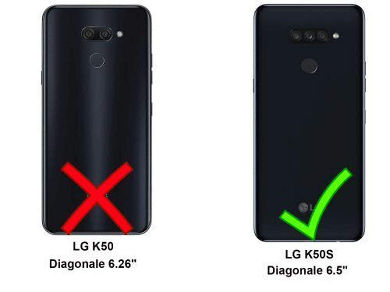 betterfon Handyhülle Handytasche für LG K50S Klapphülle Flip Case Pink, Wallet Case mit Kartenfächern Magnetverschluss und weicher Innenhülle