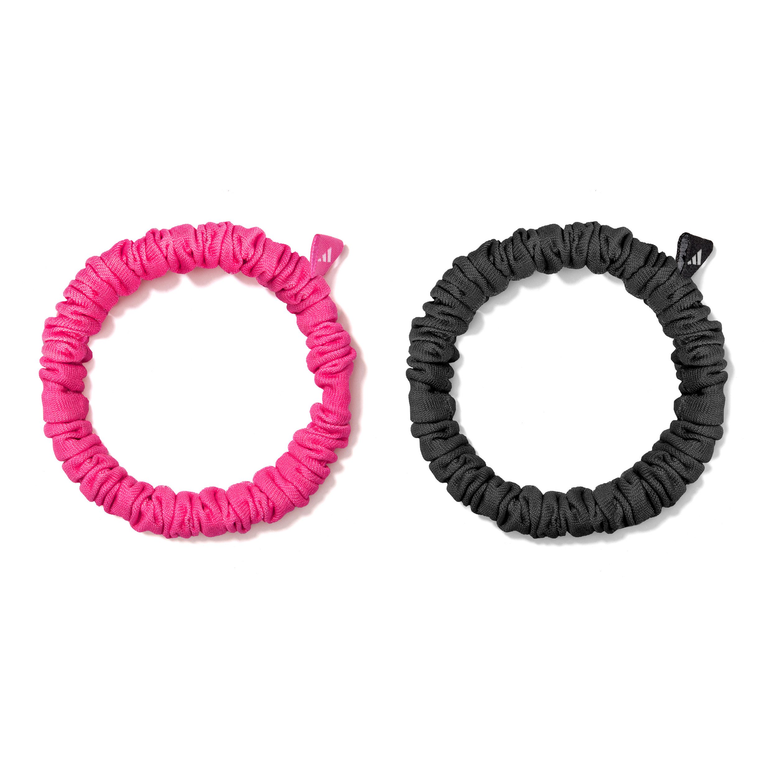 adidas Performance Haargummi Adidas Hair Scrunchies (Thin) - Black & Lucid Pink