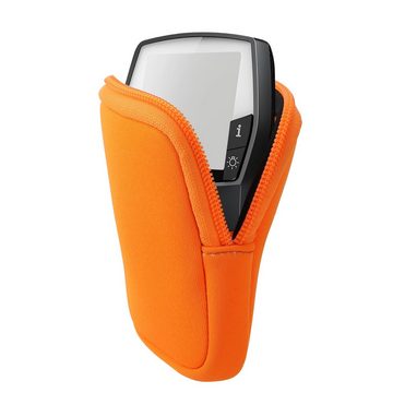 kwmobile Backcover Tasche für Bosch Nyon 2, E-Bike Computer Neopren Hülle - Schutztasche Neon Orange
