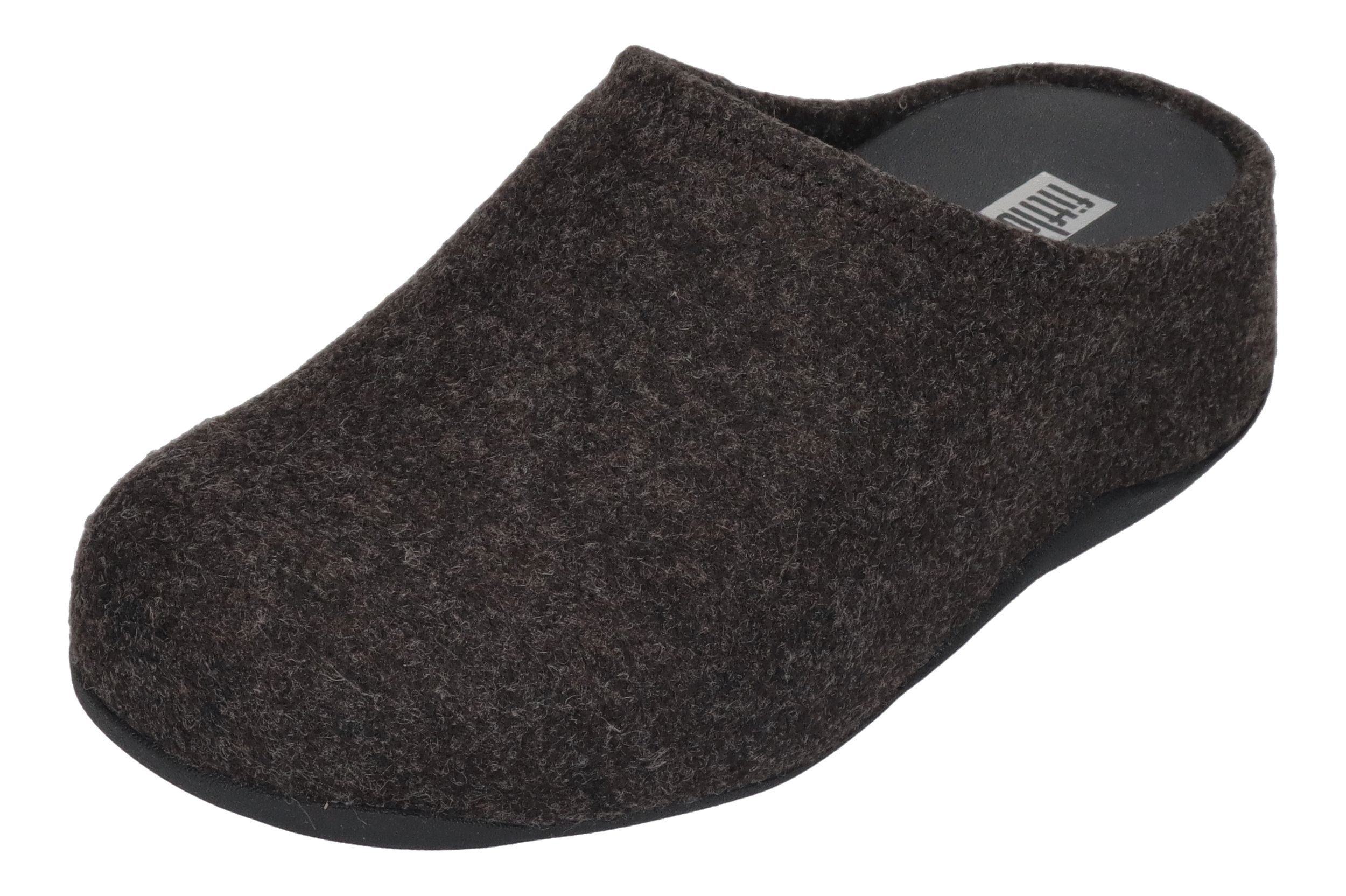 Fitflop SHUV CUSHY FELT CLOG Hausschuh All Black