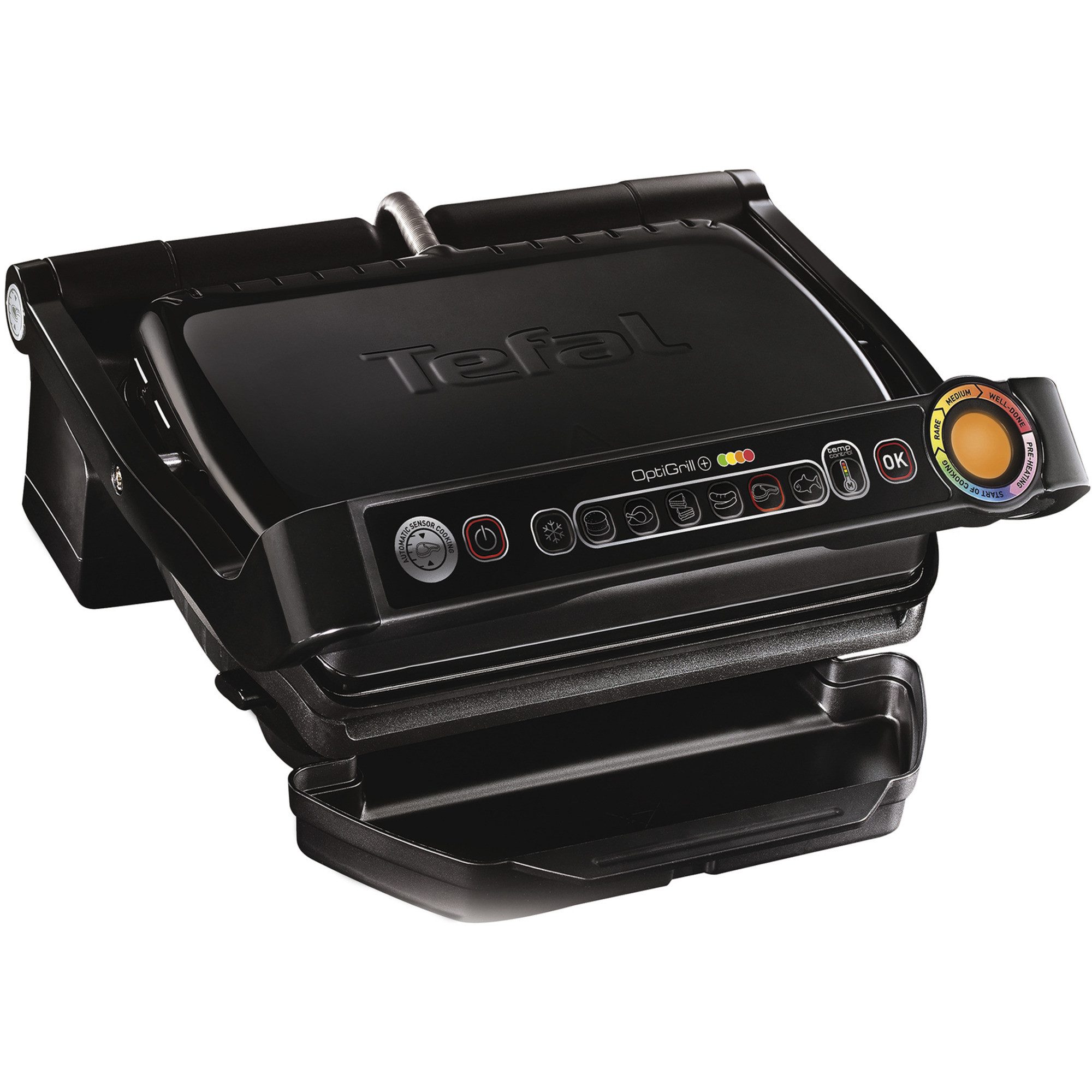 Tefal Elektrogrill Tefal OptiGrill+ GC712834 Black Edition