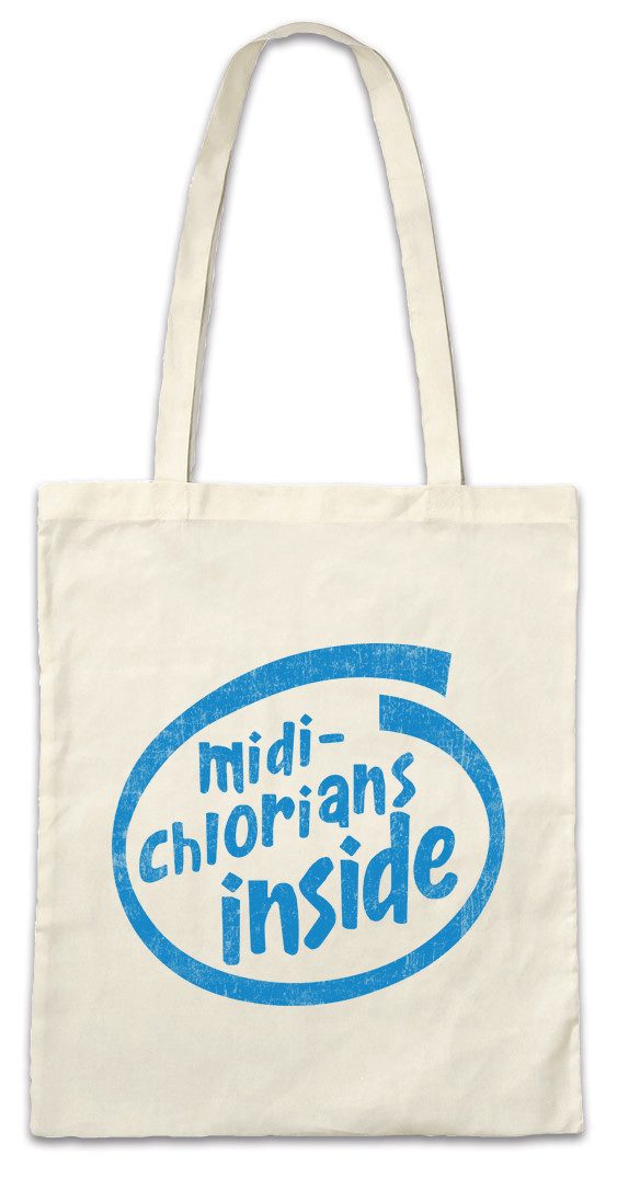 Beuteltasche Midi-Chlorians Inside Stofftasche Star Midi-Chlorianer Jedi Fun Geek