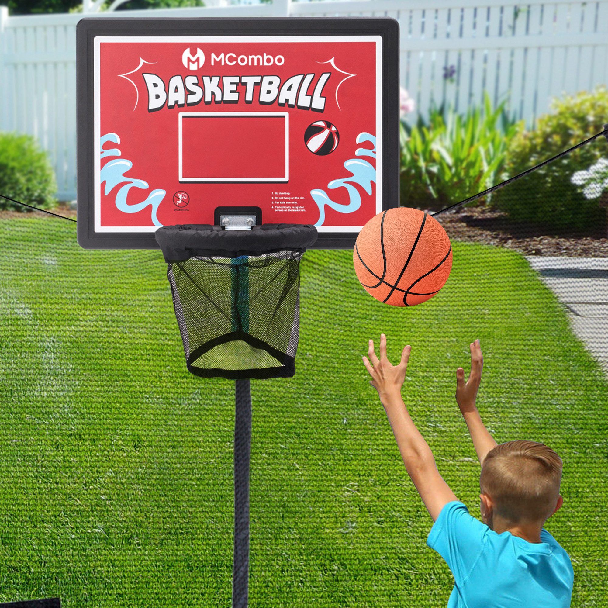MCombo Kindertrampolin M MCombo Trampolin basketballkorb, günstig online kaufen