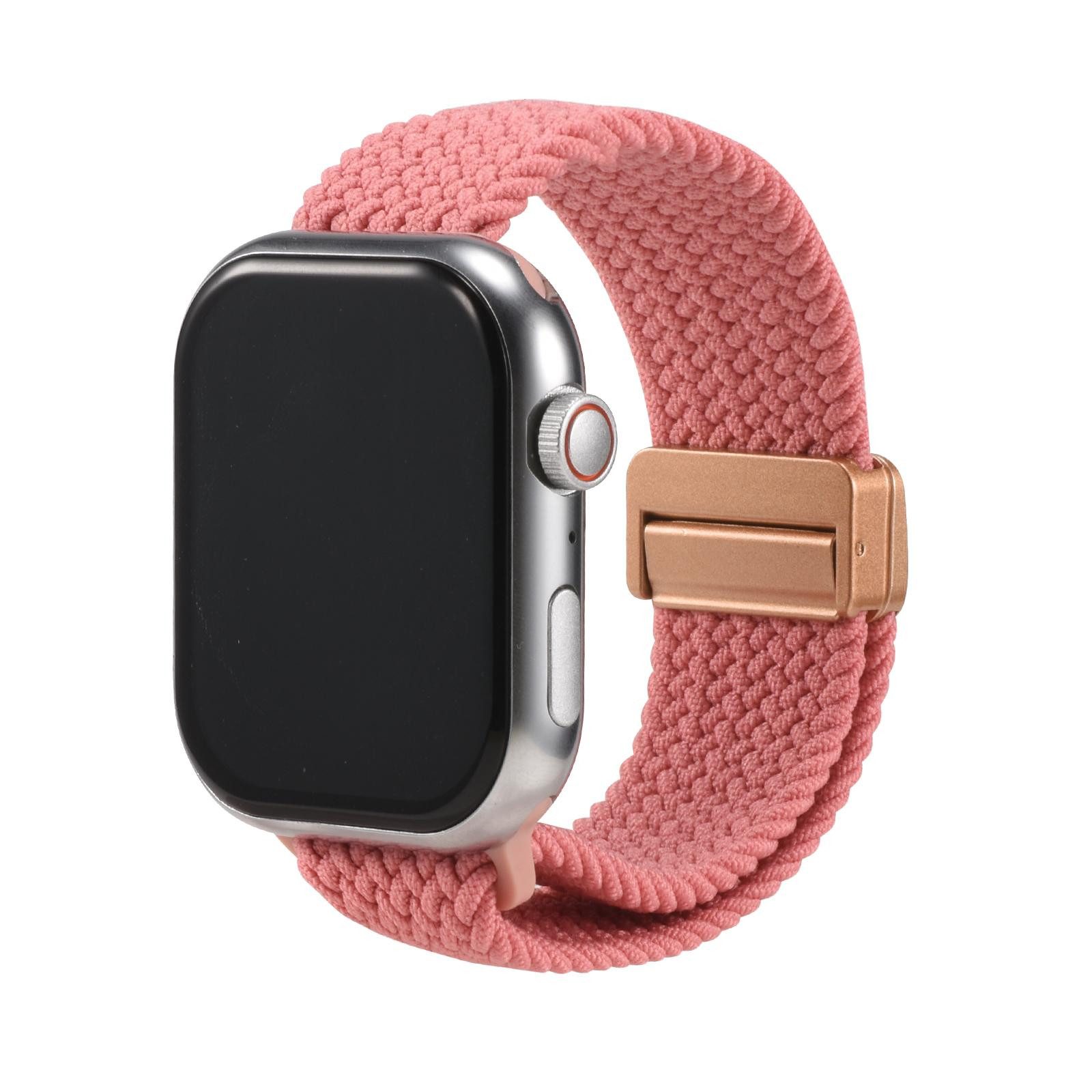 CoolGadget Smartwatch-Armband Fitnessarmband aus Nylon iWatch, für Apple Watch 1 2 3 4 5 6 7 8 9 10 11 SE 1 2 3 38 40 41 42 mm