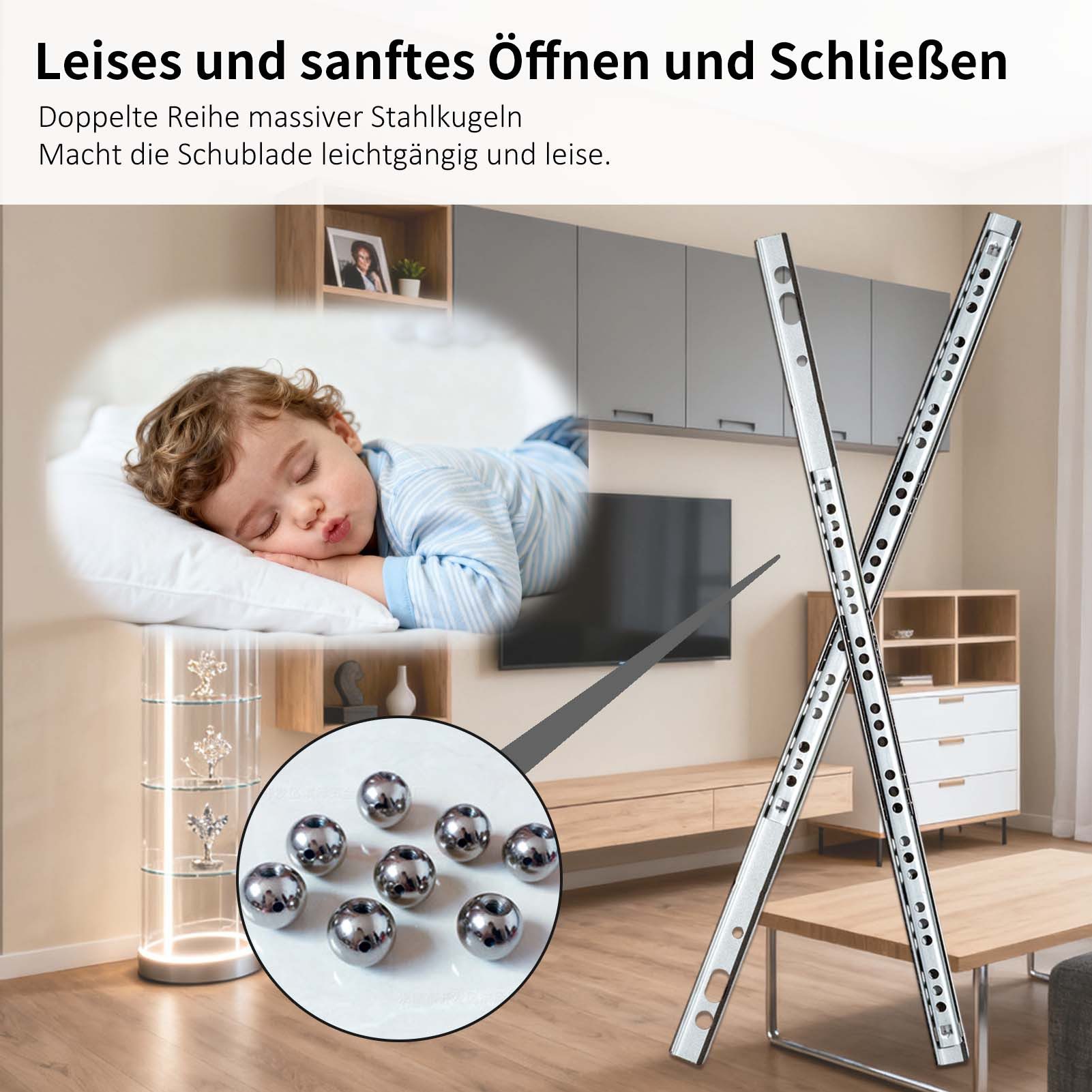 Wayne Hardware Auszug Schubladenauszug Schubladenführungen Teilauszug Schienensystem