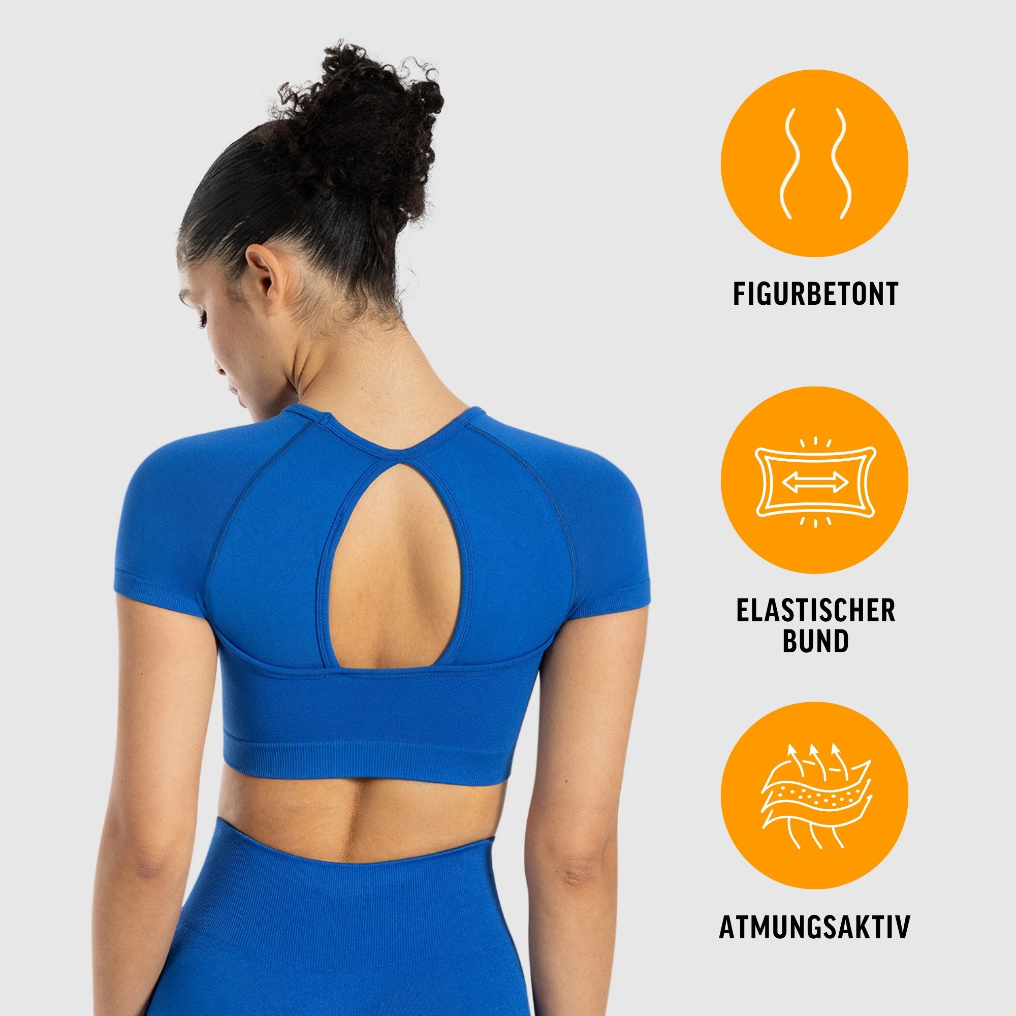 Smilodox Trainingsshirt Soheli, Seamless Fitness Crop Top mit kurzem Ärmel, günstig online kaufen