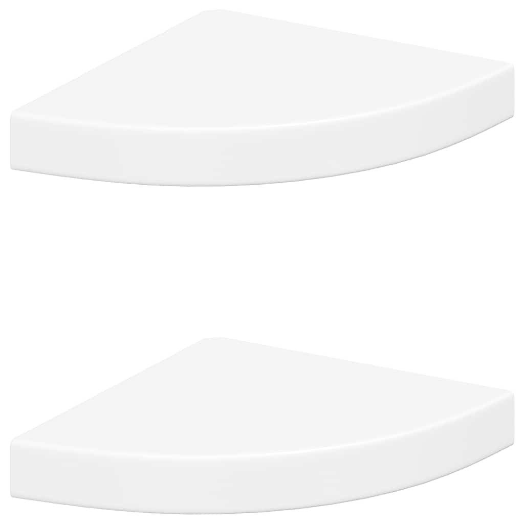 furnicato Wandregal Eck-25 x 25 x 3,8 cm in Weiß, 2-tlg. günstig online kaufen