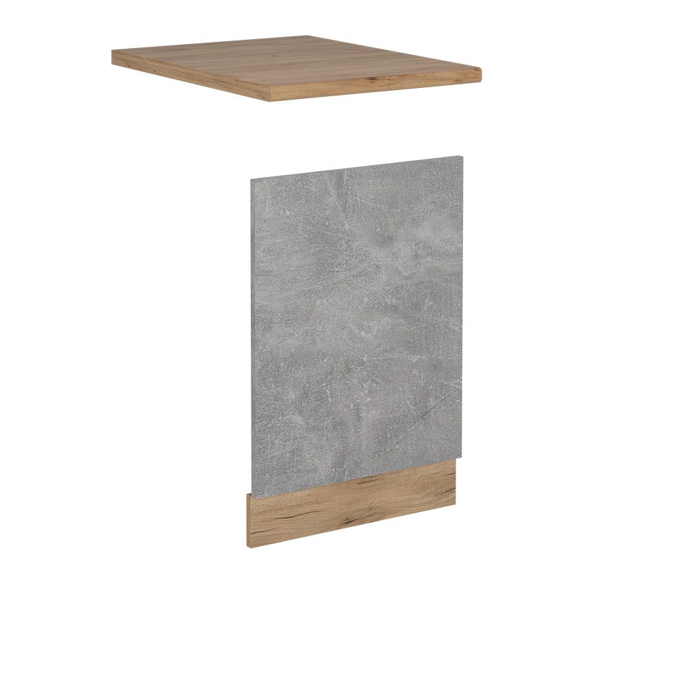 Vicco Frontblende R-Line, Beton/Goldkraft Eiche, 45 günstig online kaufen