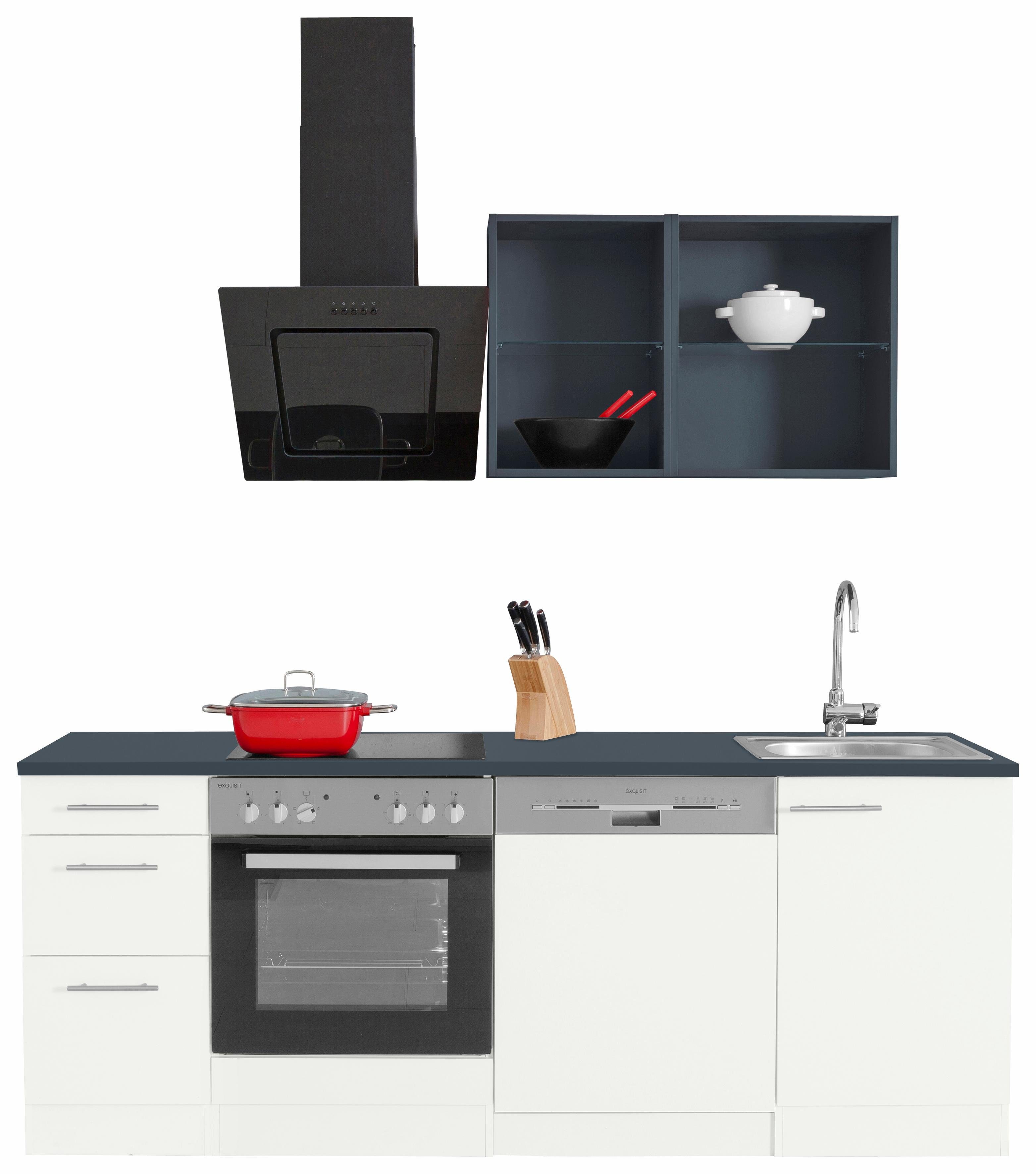 OPTIFIT Küchenzeile Mini, Breite 210 cm, wahlweise mit E-Geräten, mit Arbei günstig online kaufen