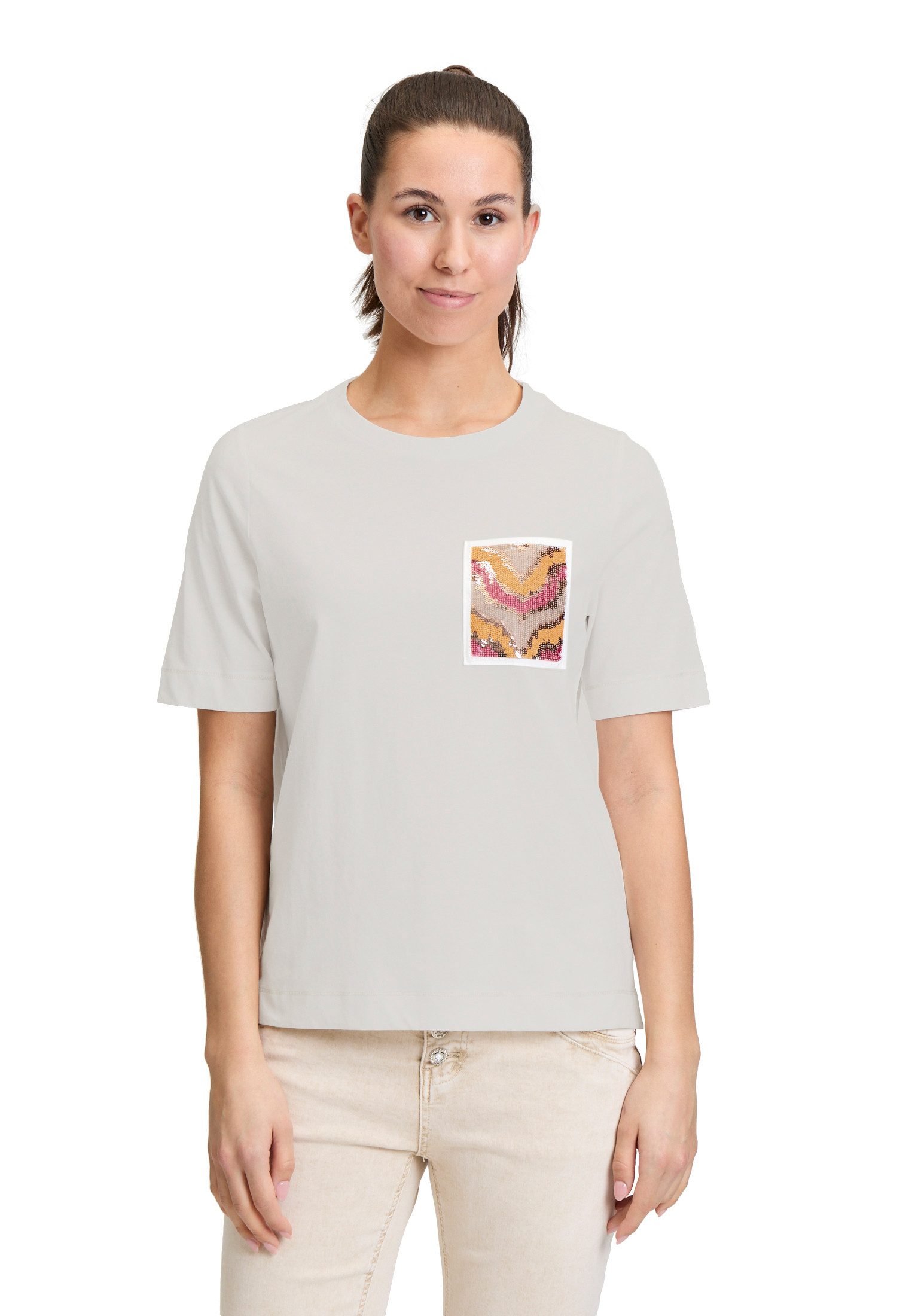 Kurzarmshirt Cartoon Halbarm-Shirt mit Rundhalsausschnitt