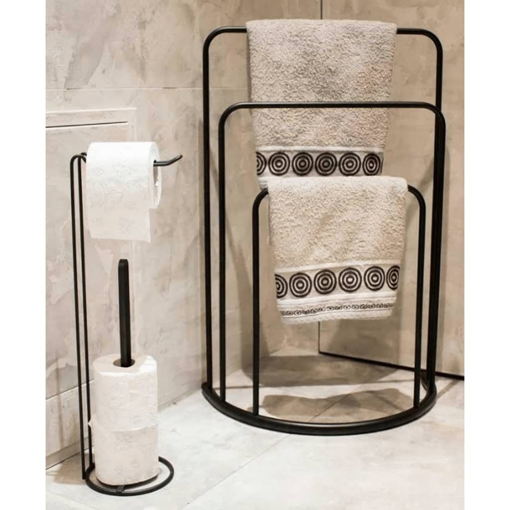 Bathroom Solutions Полотенцесушители Handtuchständer 49,5x75 cm Metall Schwarz