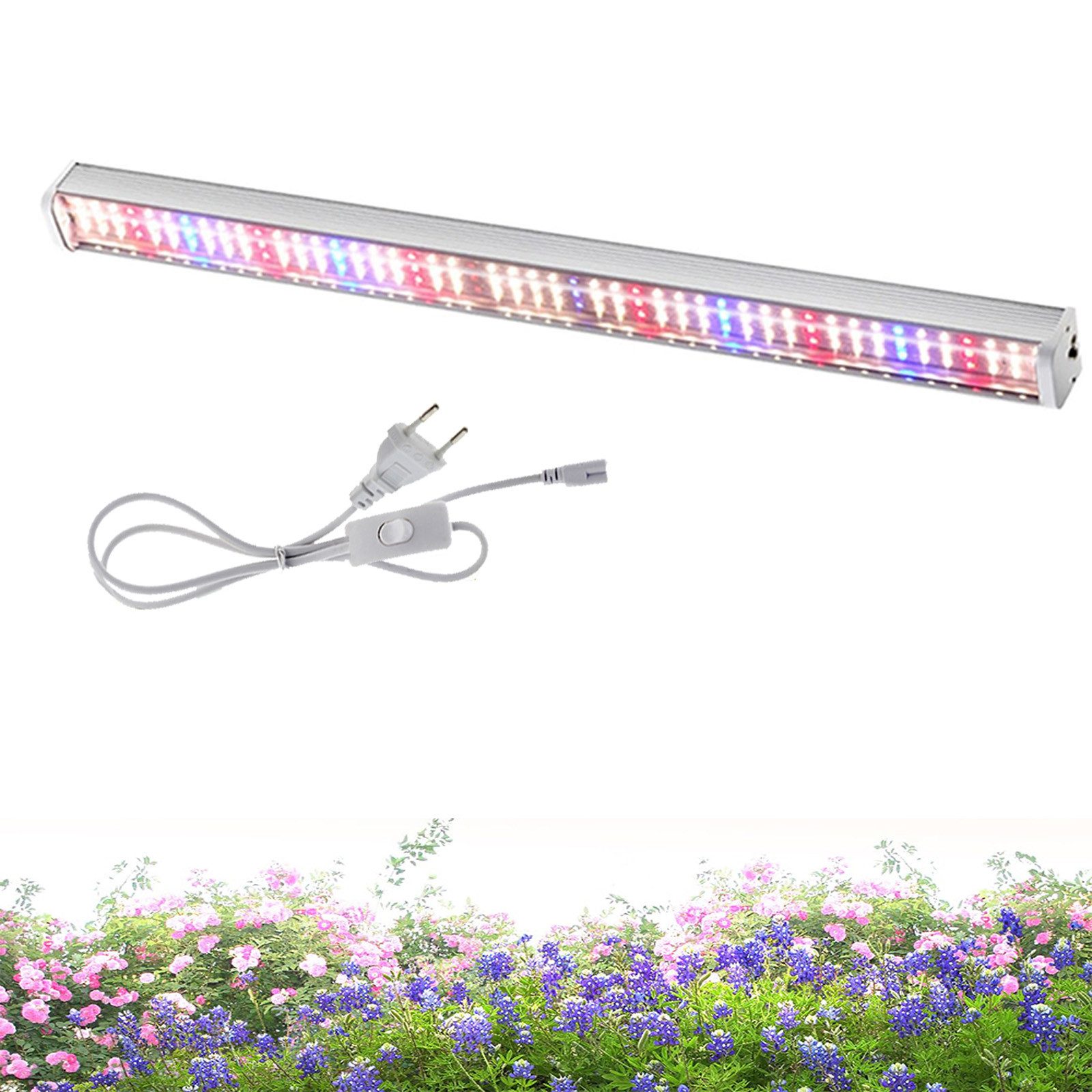 Jibenhome Pflanzenlampe Wachstumslampe 1/2/4x144 LED Grow Lampe Vollspektru günstig online kaufen