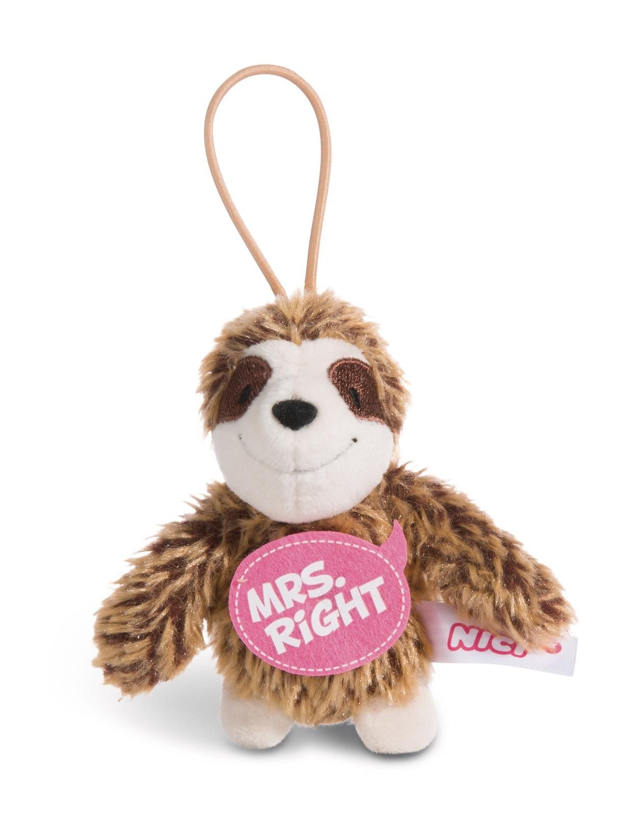 Nici Plüschanhänger Schlüsselanhänger Faultier Mrs. Right 8 cm