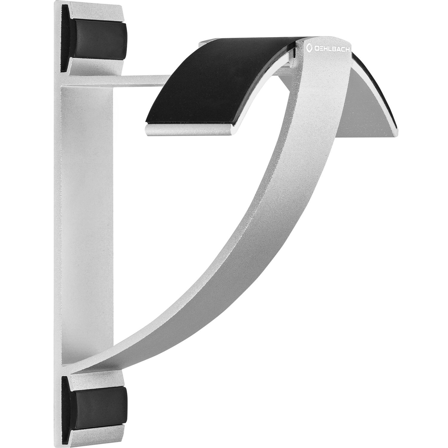 Oehlbach Kopfhörerständer Alu Style W1 Kopfhörer-Wandhalter aus Aluminium, (Stylisch, Vollmetall)