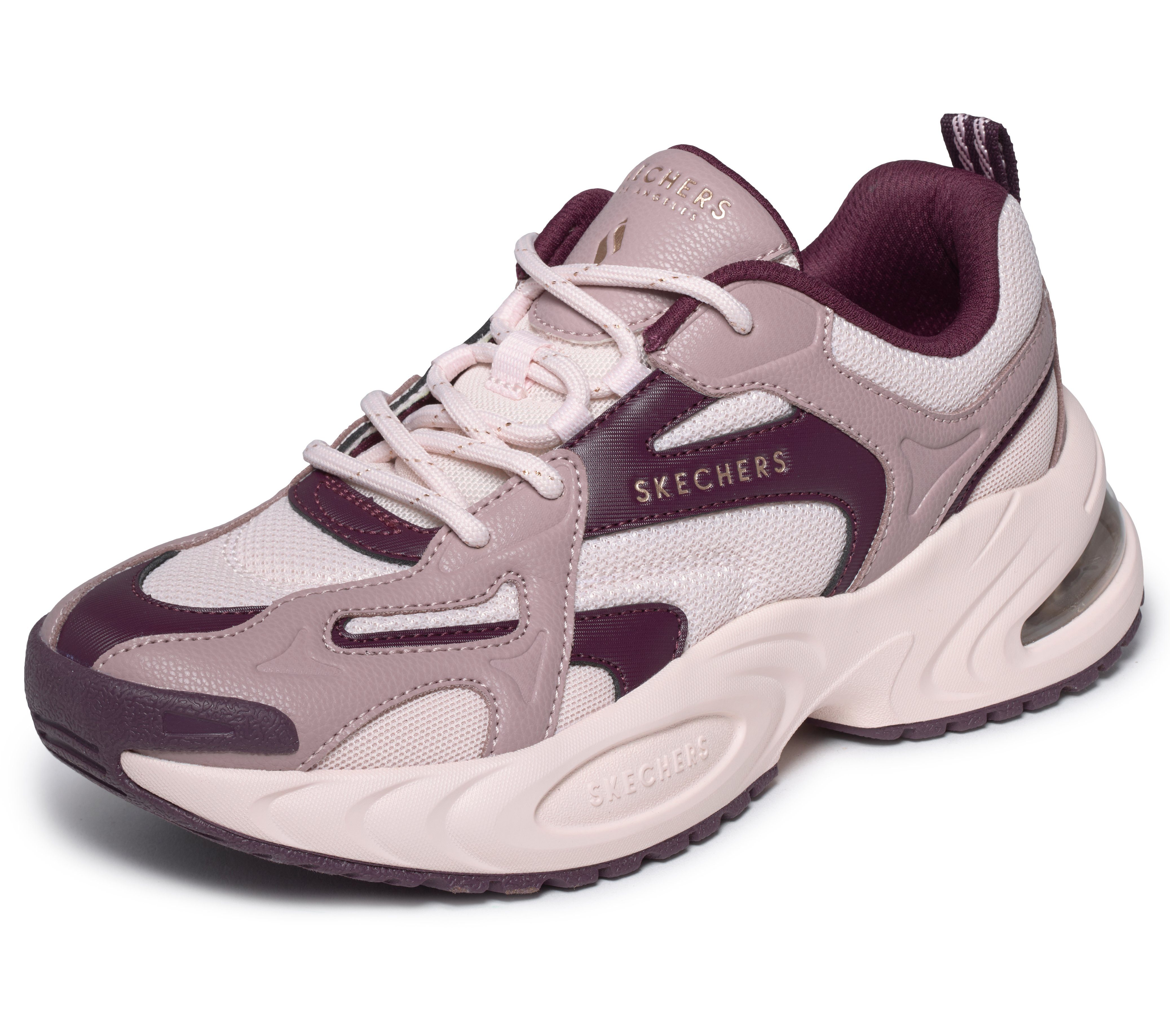 Skechers UNO RYZE Sneaker Schnürschuh, Halbschuh, Freizeitsneaker mit Air-Cooled Memory Foam