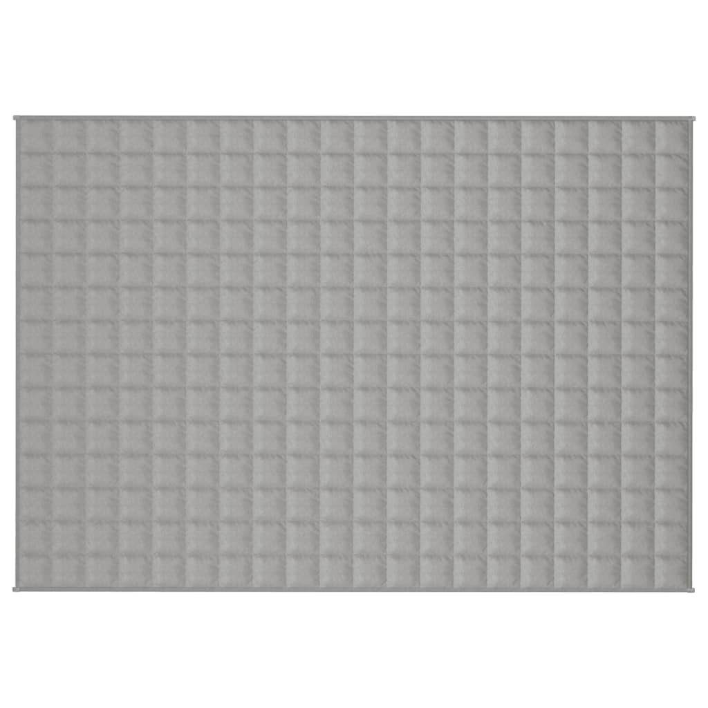 vidaXL Einziehdecke 135 x 200 cm Gewichtsdecke Grau 135x200 cm 6 kg Stoff Bettdecke