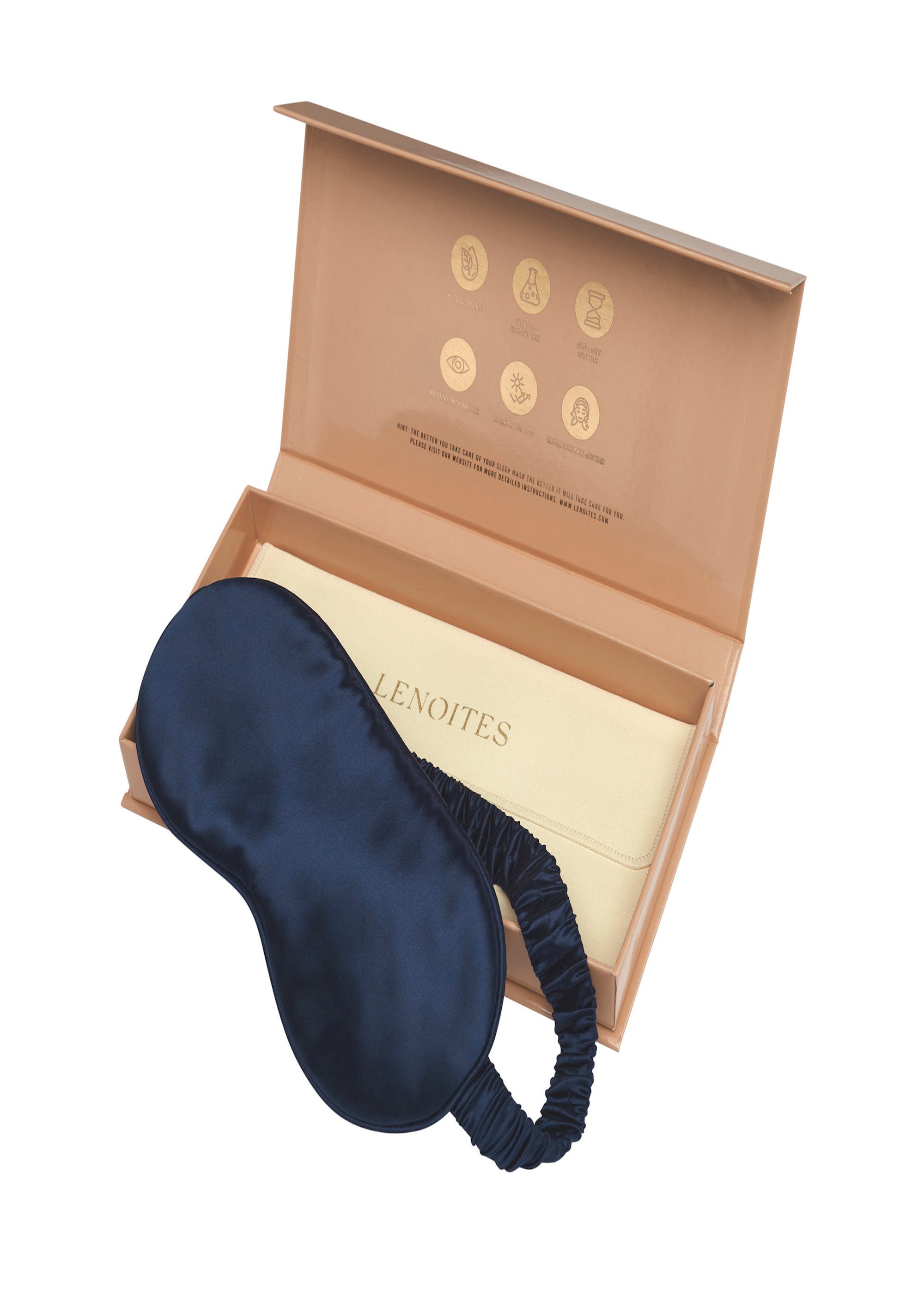 Lenoites Schlafmaske Comfort Sleep, aus Maulbeerseide