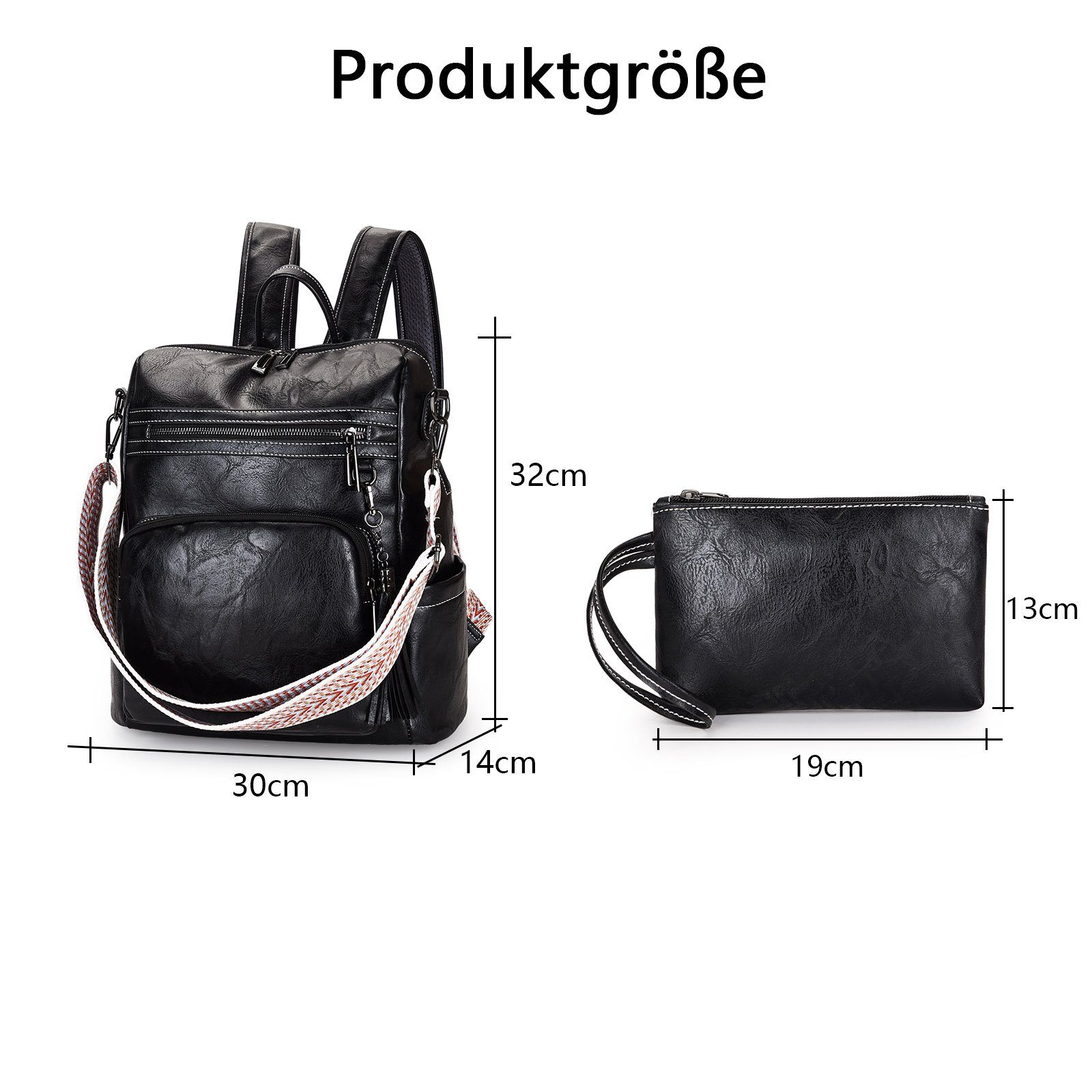 OKWISH Rucksack Laptoprucksack Schulrucksack Lederrucksack Reiserucksack günstig online kaufen