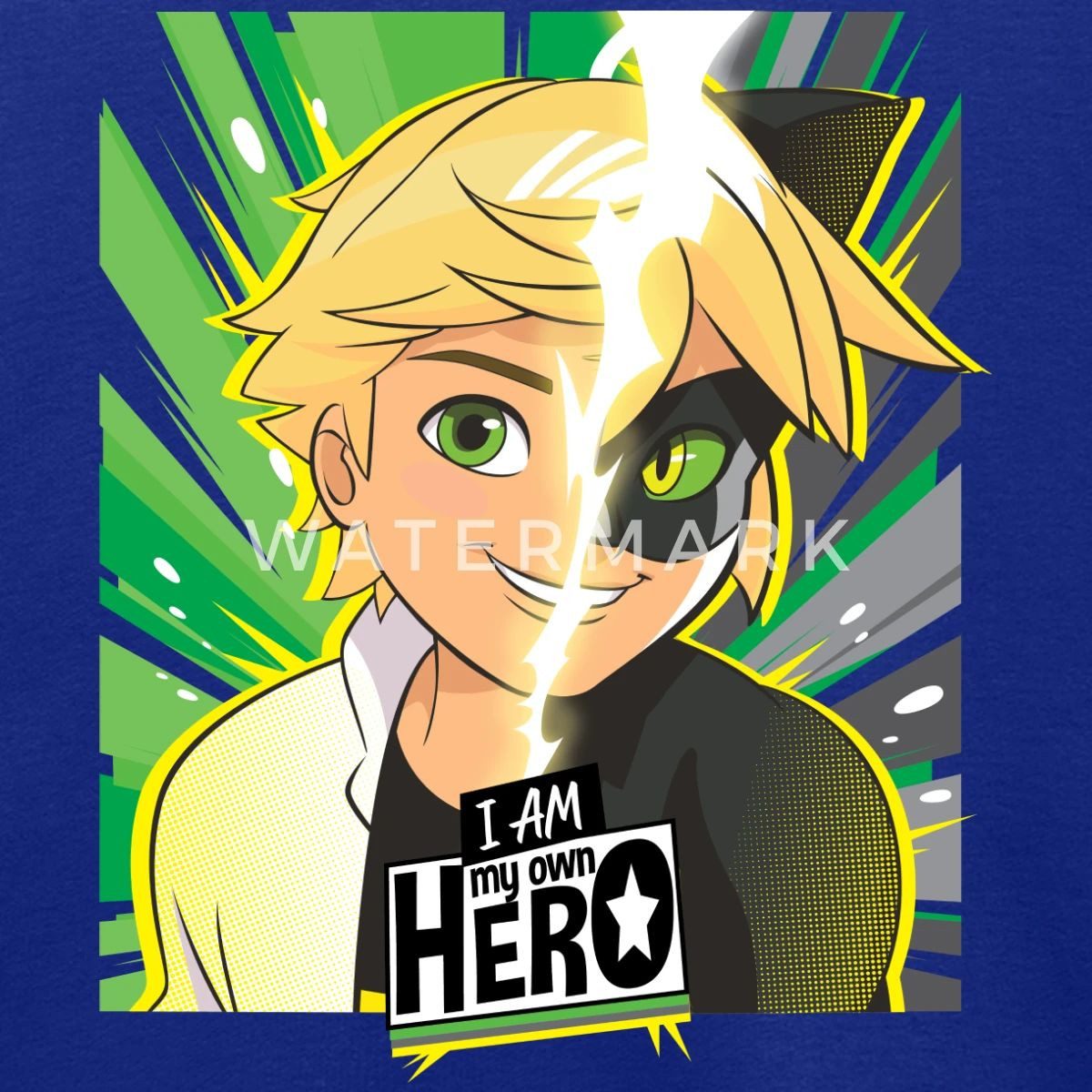 Spreadshirt Sweatshirt Miraculous I Am My Own Hero Adrien Cat Noir Kinder Premium Pullover (1-tlg)