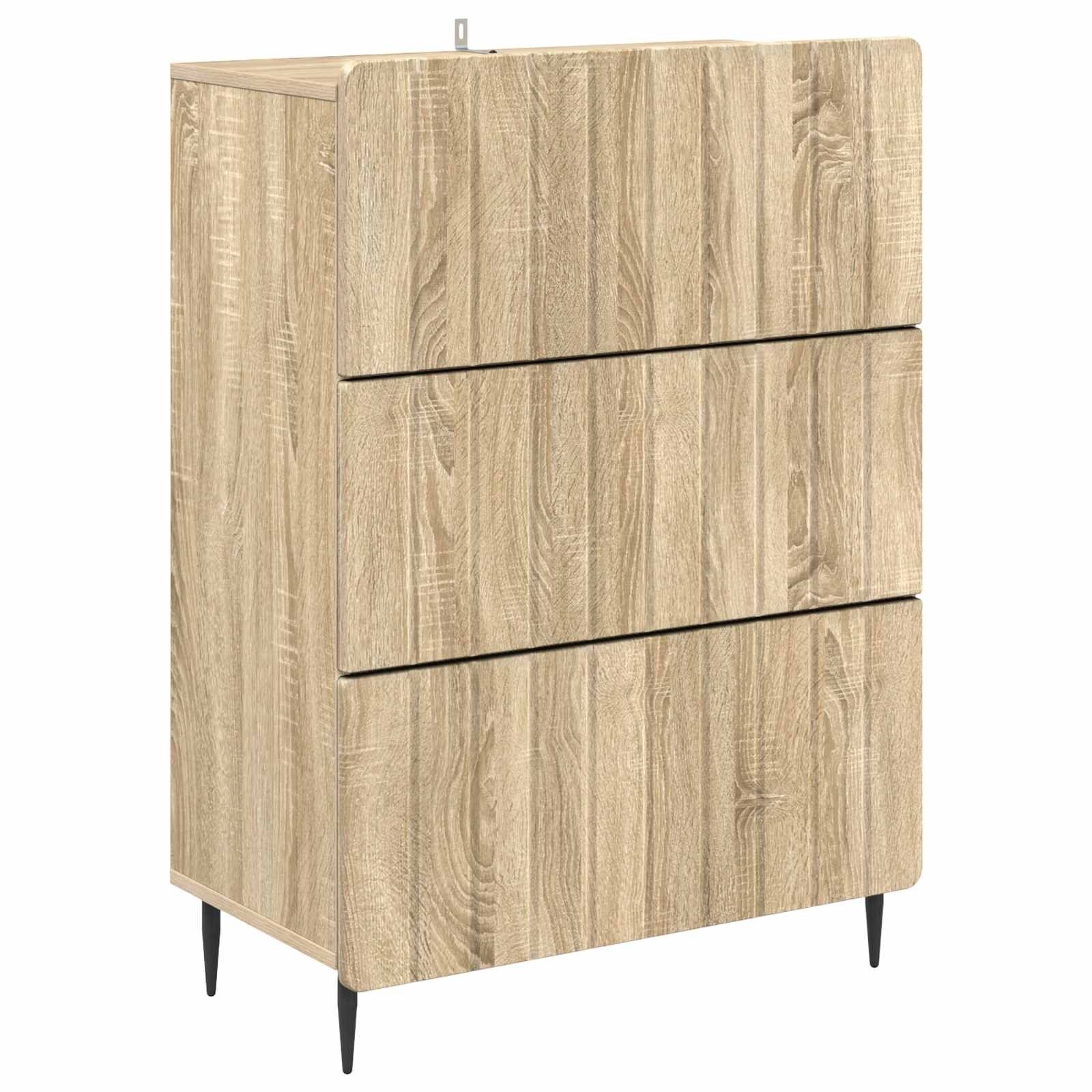 vidaXL Schranksystem Schubladenschrank Sonoma-Eiche 66 x 34,5 x 92 cm Holzwerkstoff (1-St)