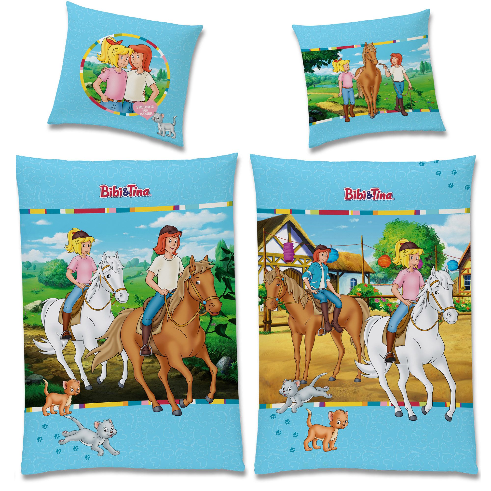 BERONAGE Kinderbettwäsche Bibi und Tina Minky günstig online kaufen
