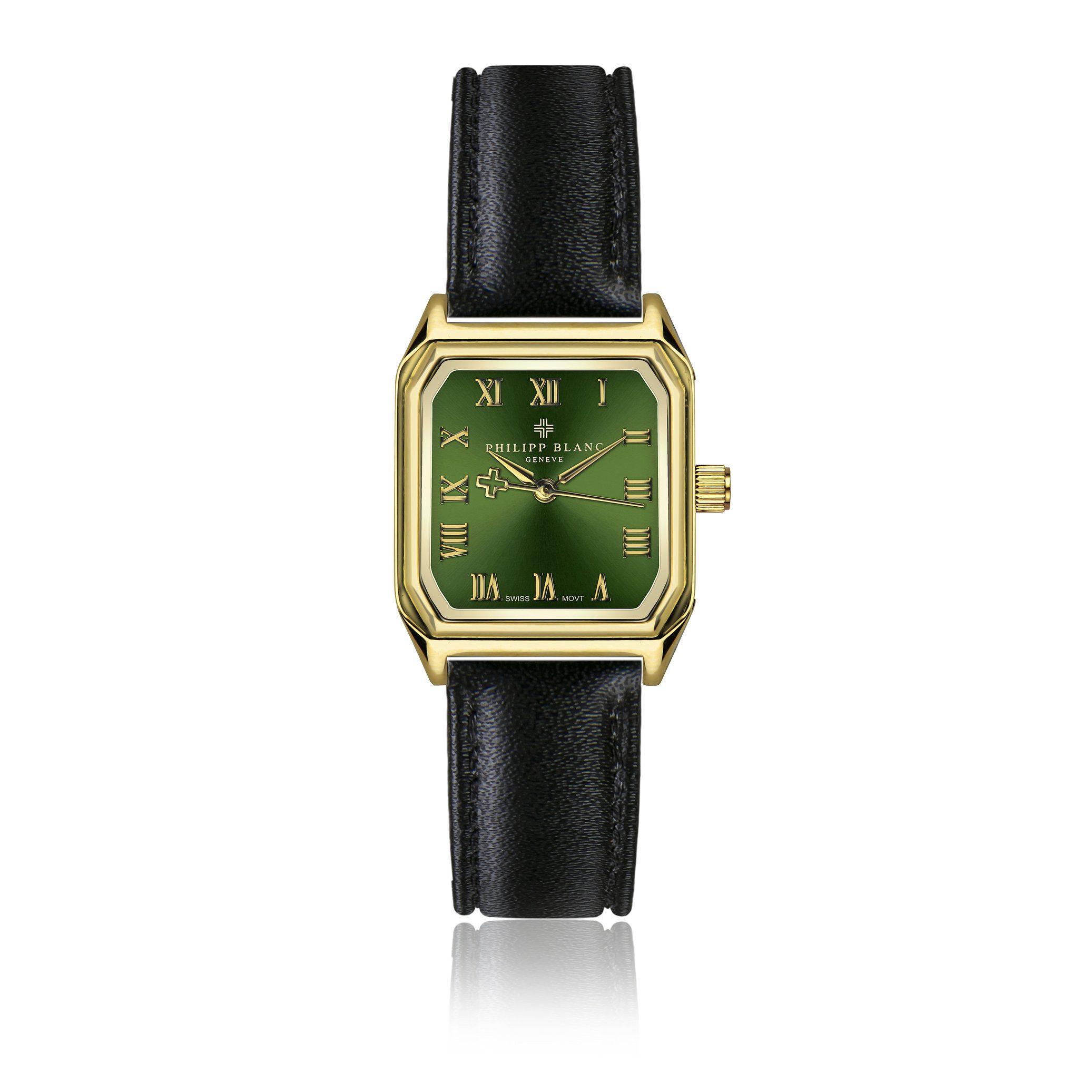 PHILIPP BLANC Quarzuhr PD5-S014G Arbon Black Gepolstert und glatt vernäht