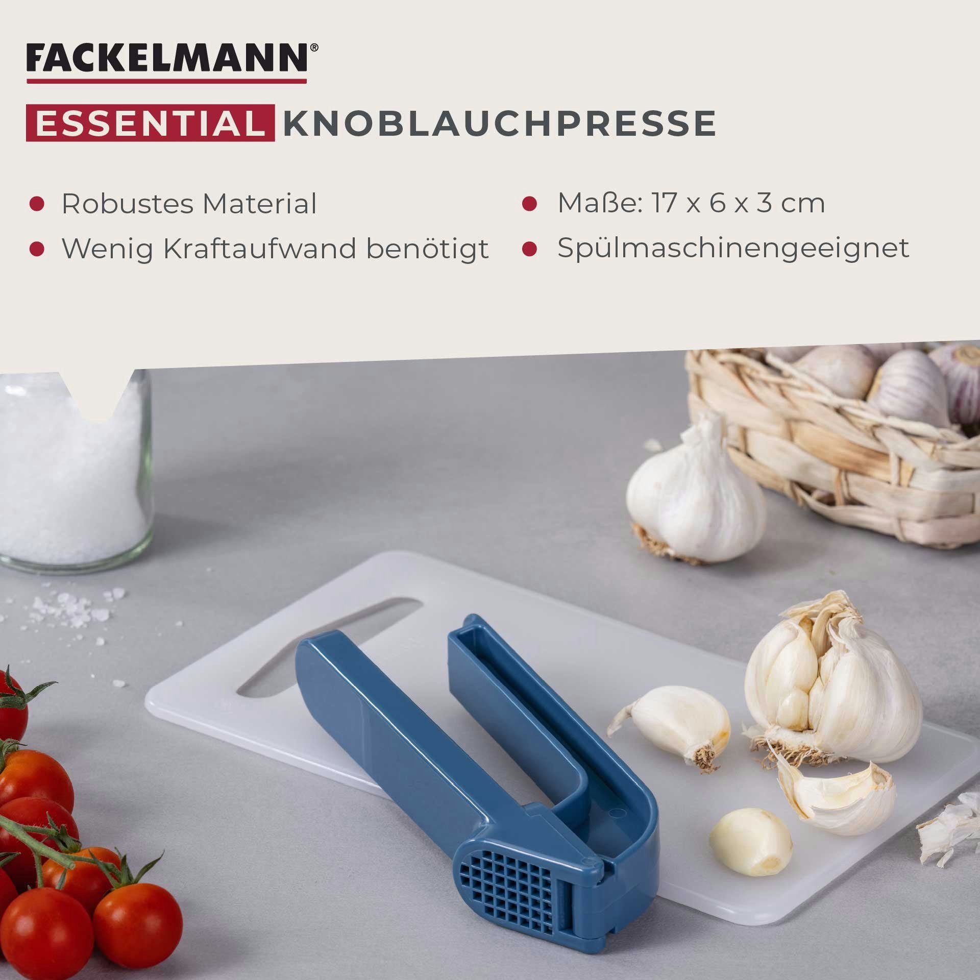 FACKELMANN Knoblauchpresse Küchenhelfer, Knoblauchquetsche, Knoblauchzerkleinerer