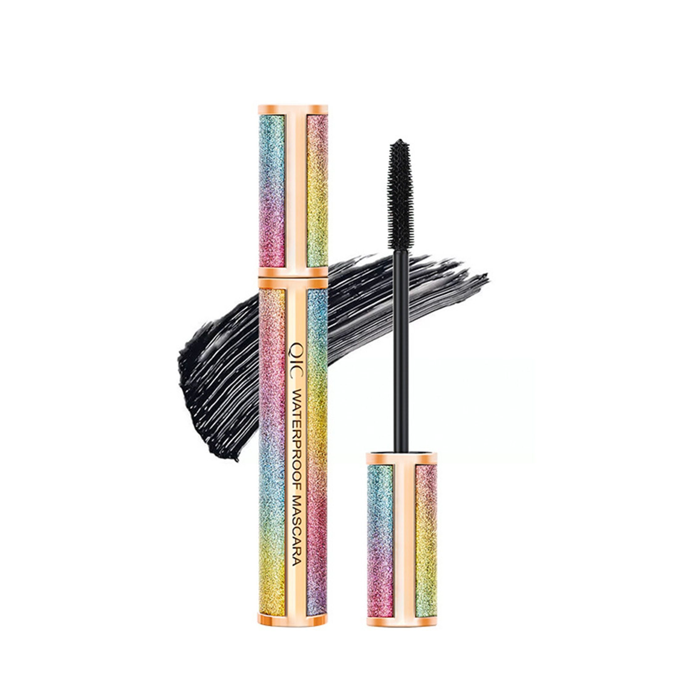 KINSI Mascara 4D Mascara - Volumen & Länge,Wischfest & wasserfeste, Mit Fasern für maximale Fülle