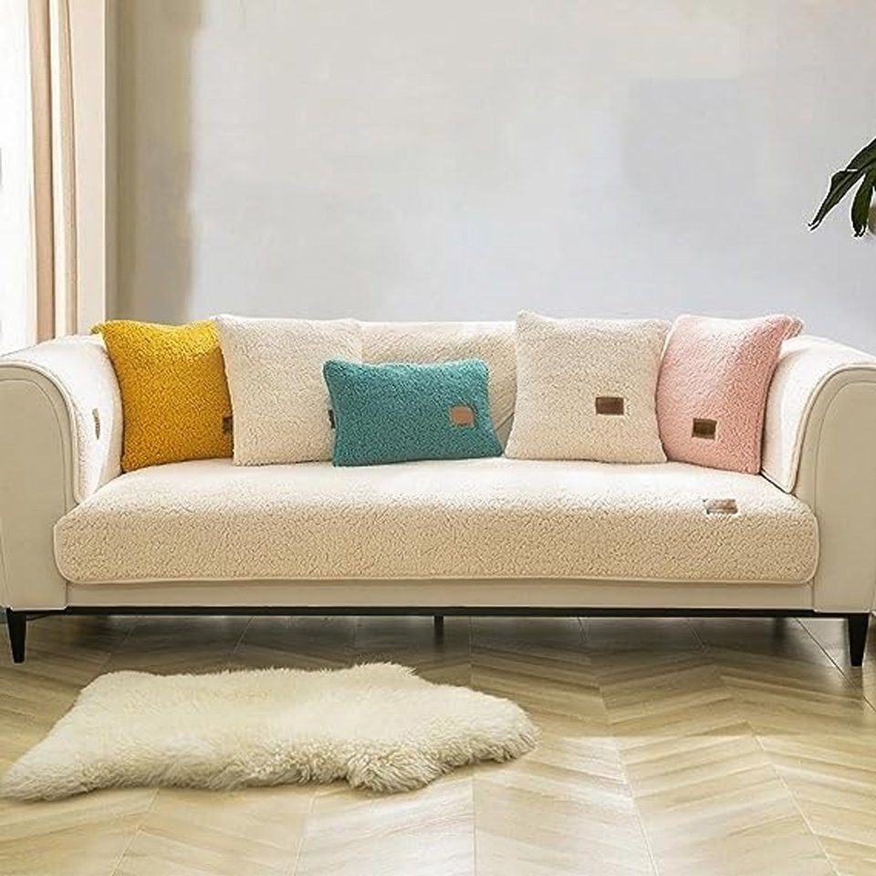 Coonoor Sofaschoner Hussen-Set Hussen-Set Sofa Abdeckung Kissen rutschfest günstig online kaufen