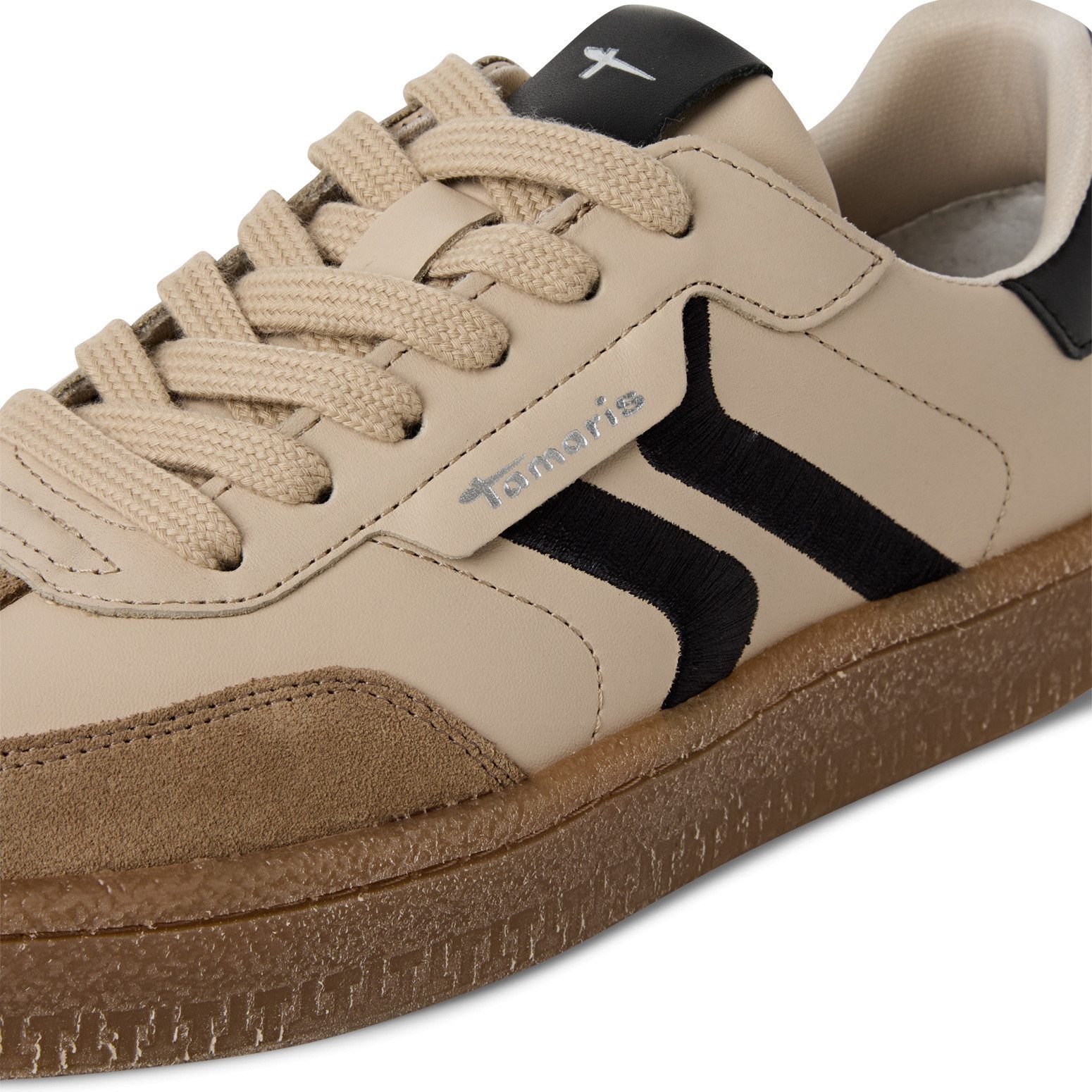 Tamaris Plateausneaker Freizeitschuh, Halbschuh, Schnürschuh im Retro-Look
