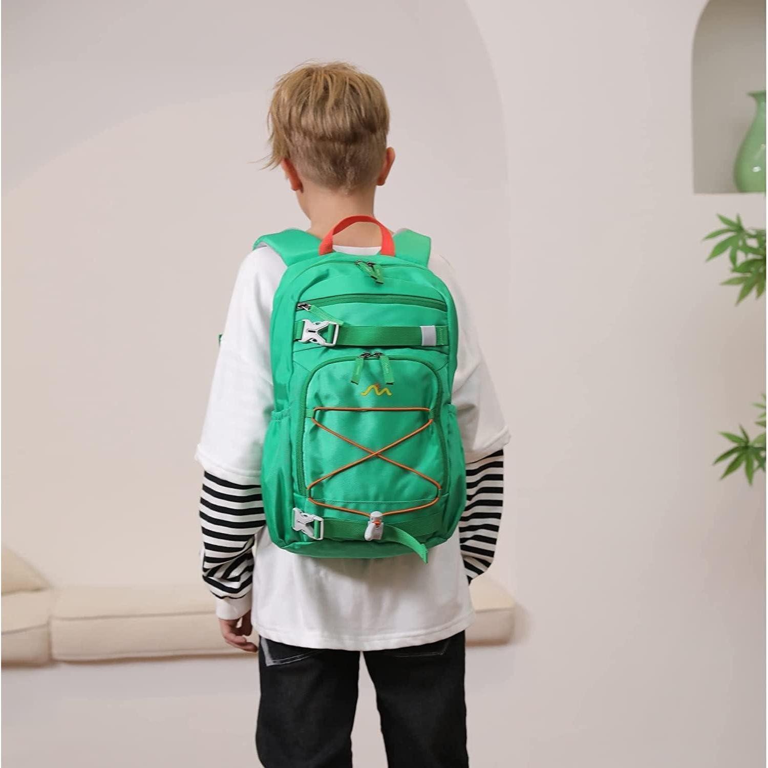 LuxusKollektion Kinderrucksack Kinderrucksack Schulrucksack Schultasche Mädchen Jungen 15l grün