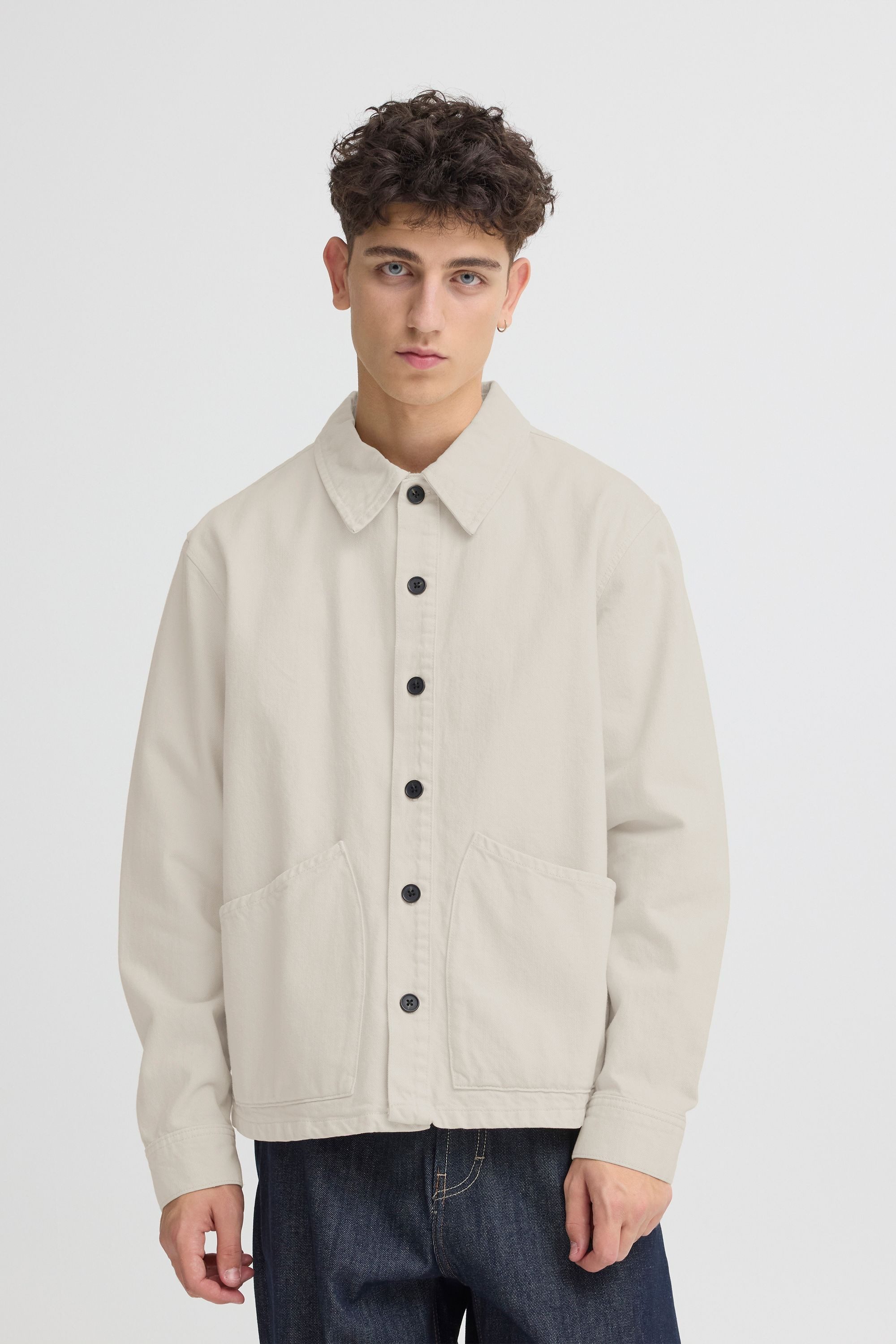 !Solid Hemdjacke SDNadil Stilvolle Hemdjacke mit großen Eingrifftaschen