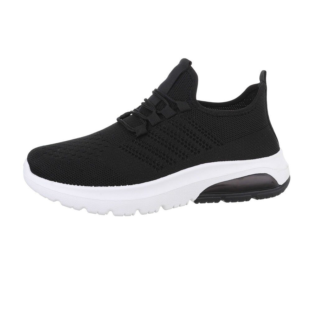 Coolwalk Herren Low-Top Freizeit Sneaker Flach Sneakers in Schwarz günstig online kaufen