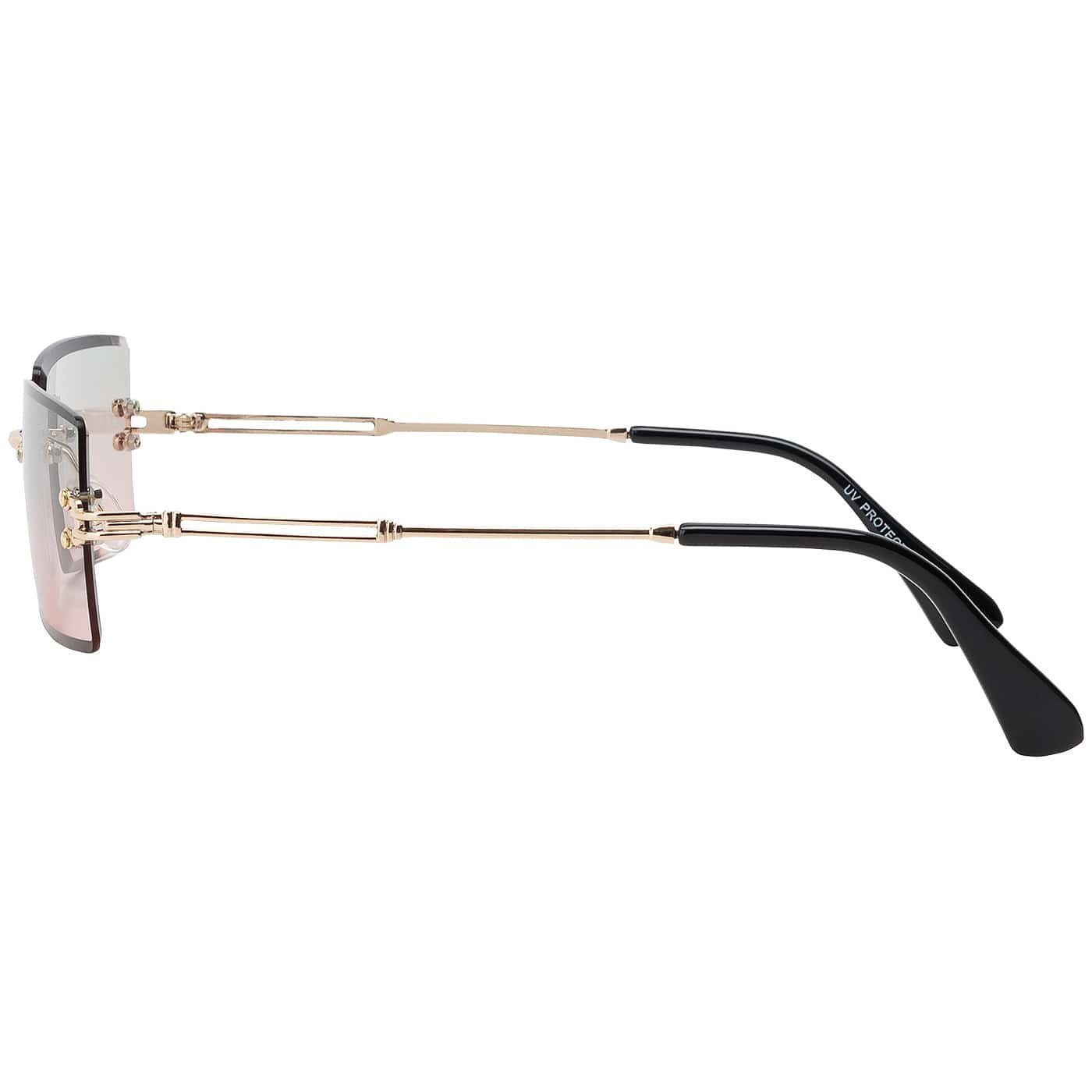 BEZLIT Eyewear Sonnenbrille Moderne Designer Damen Sonnenbrille (1-St) mit Braun, Blau, Rosa, Grün oder Lila Linsen