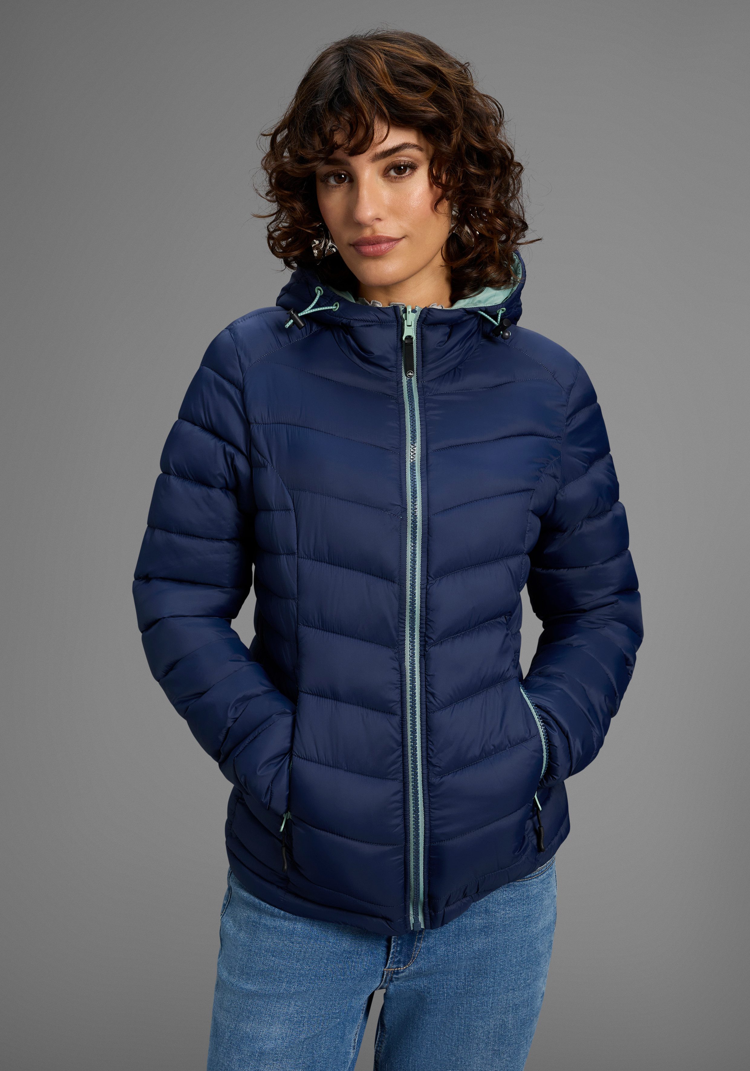 Polarino Steppjacke Übergangsjacke für kühle Tage, aus leichtem Webmaterial günstig online kaufen