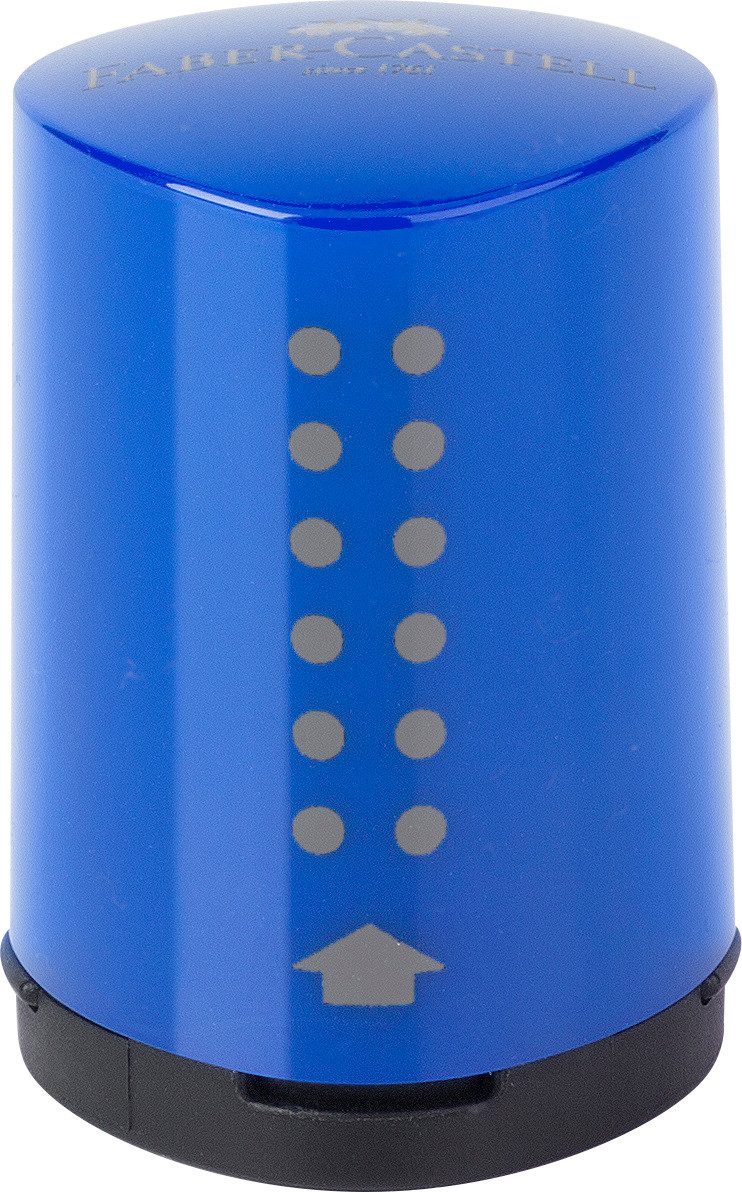 Faber-Castell Anspitzer Faber Castell Einfachspitzdose Dreieck Grip 2001 blau/rot