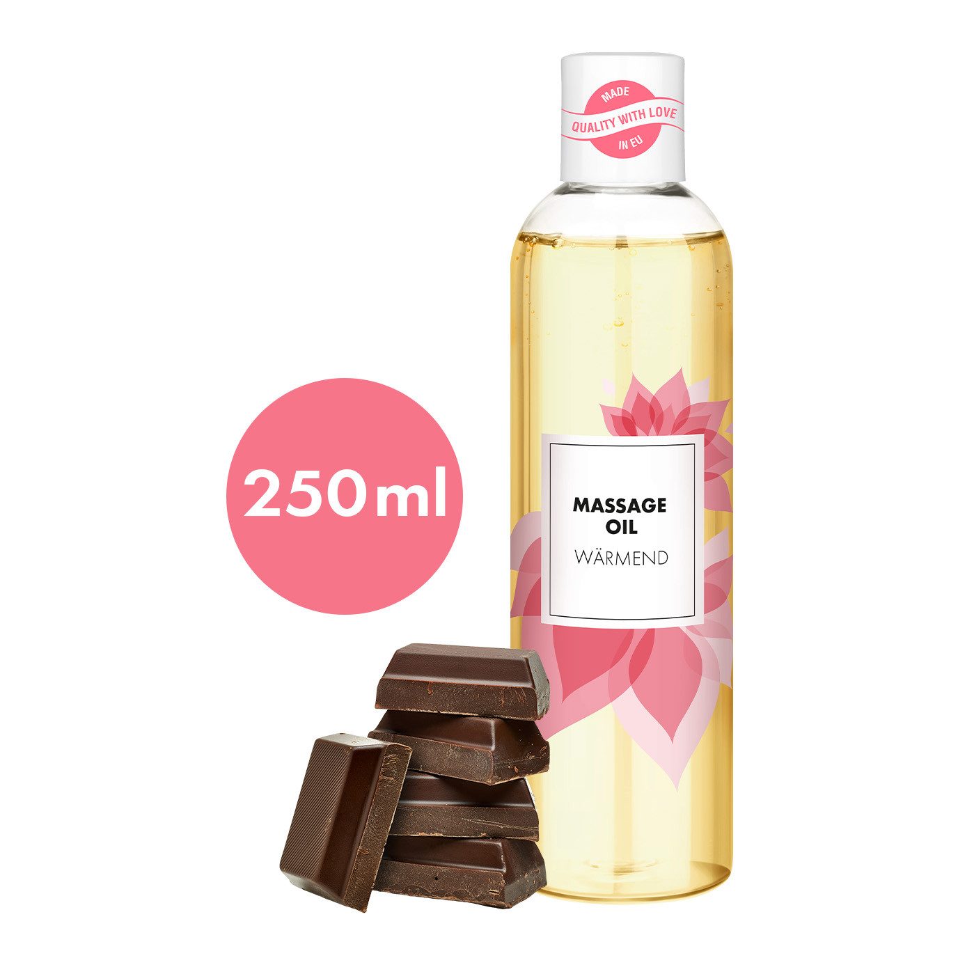 EIS Gleit- & Massageöl EIS Aroma Massageöl 'Schoko wärmend', 250ml, prickelnder Wärmeeffekt, 0-tlg.
