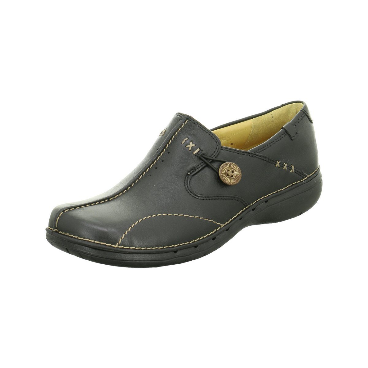 Clarks schwarz Slipper (1-tlg)