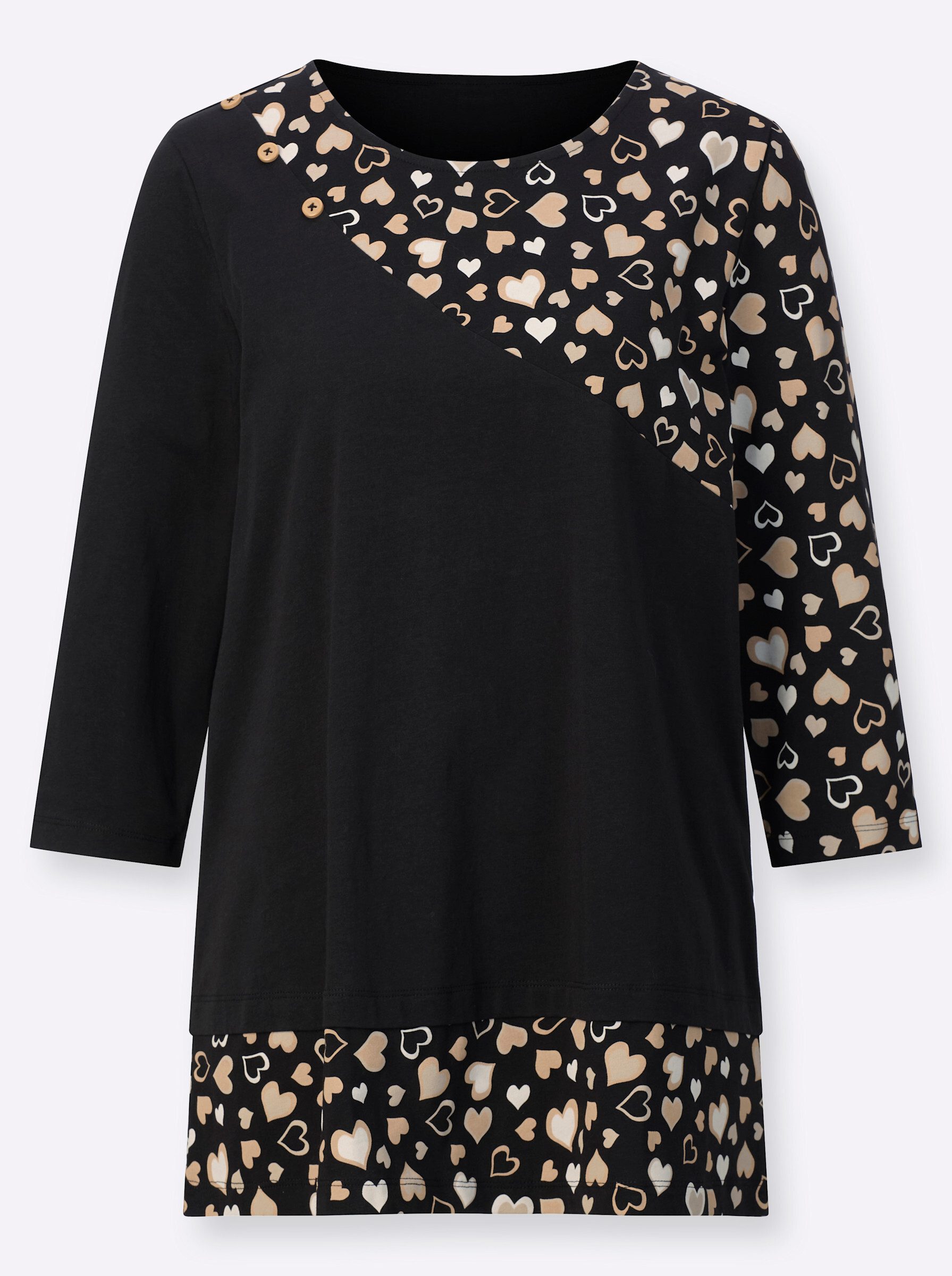 Sieh an! T-Shirt Longshirt 3/4-Arm – Bild 3 von 4