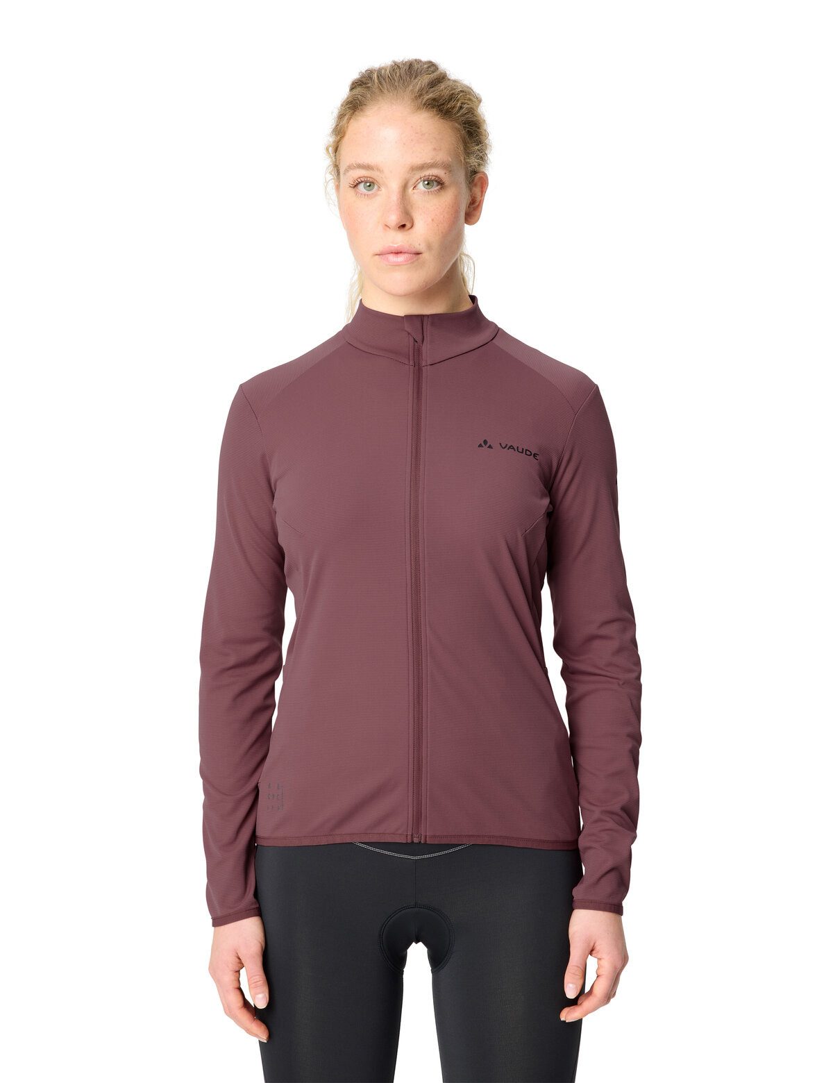 VAUDE Radtrikot WOMEN'S MATERA LS TRICOT II mit zwei offenen Rückentaschen, in weicher, stretchiger Qualität