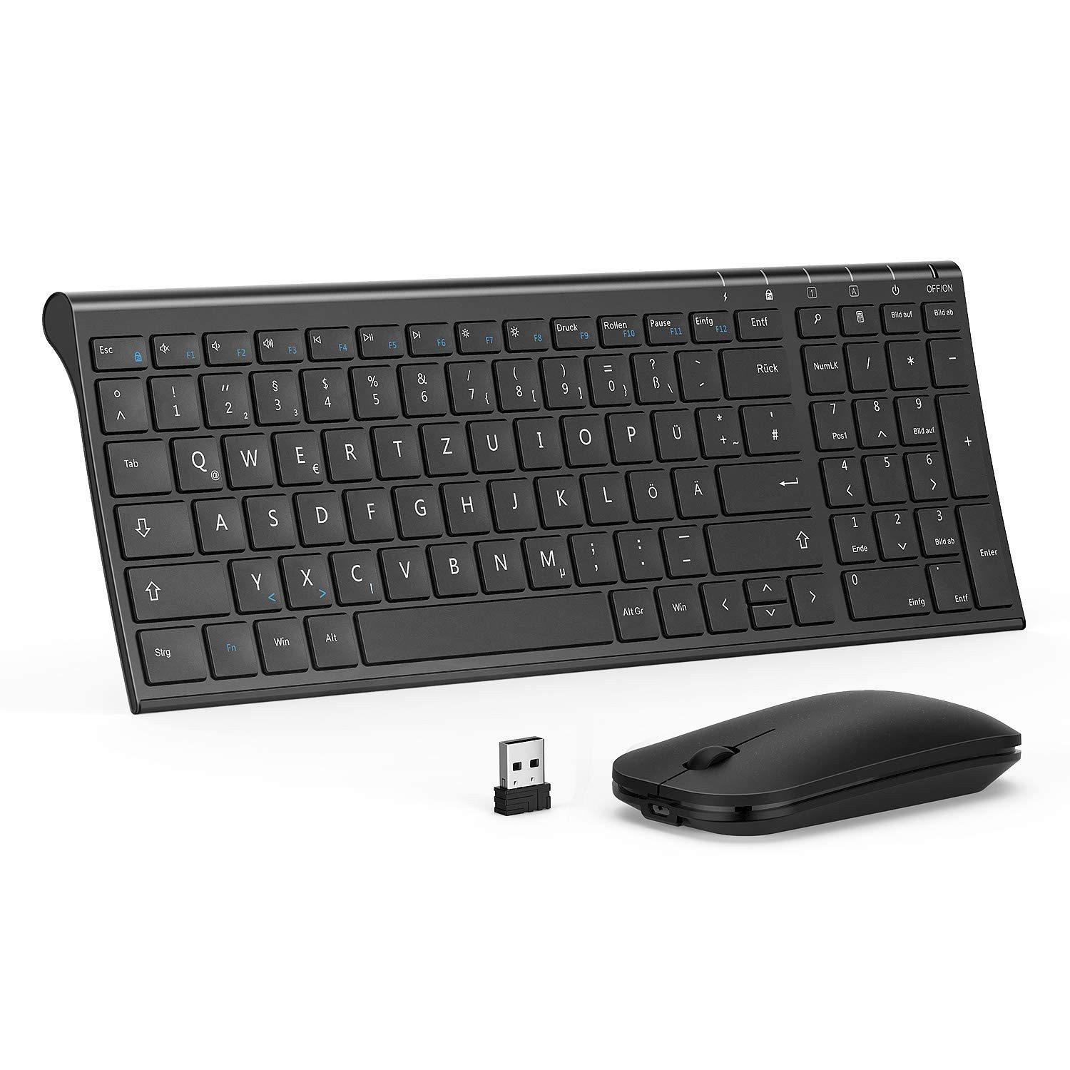 031B Kabelloses Tastatur- und Maus-Set