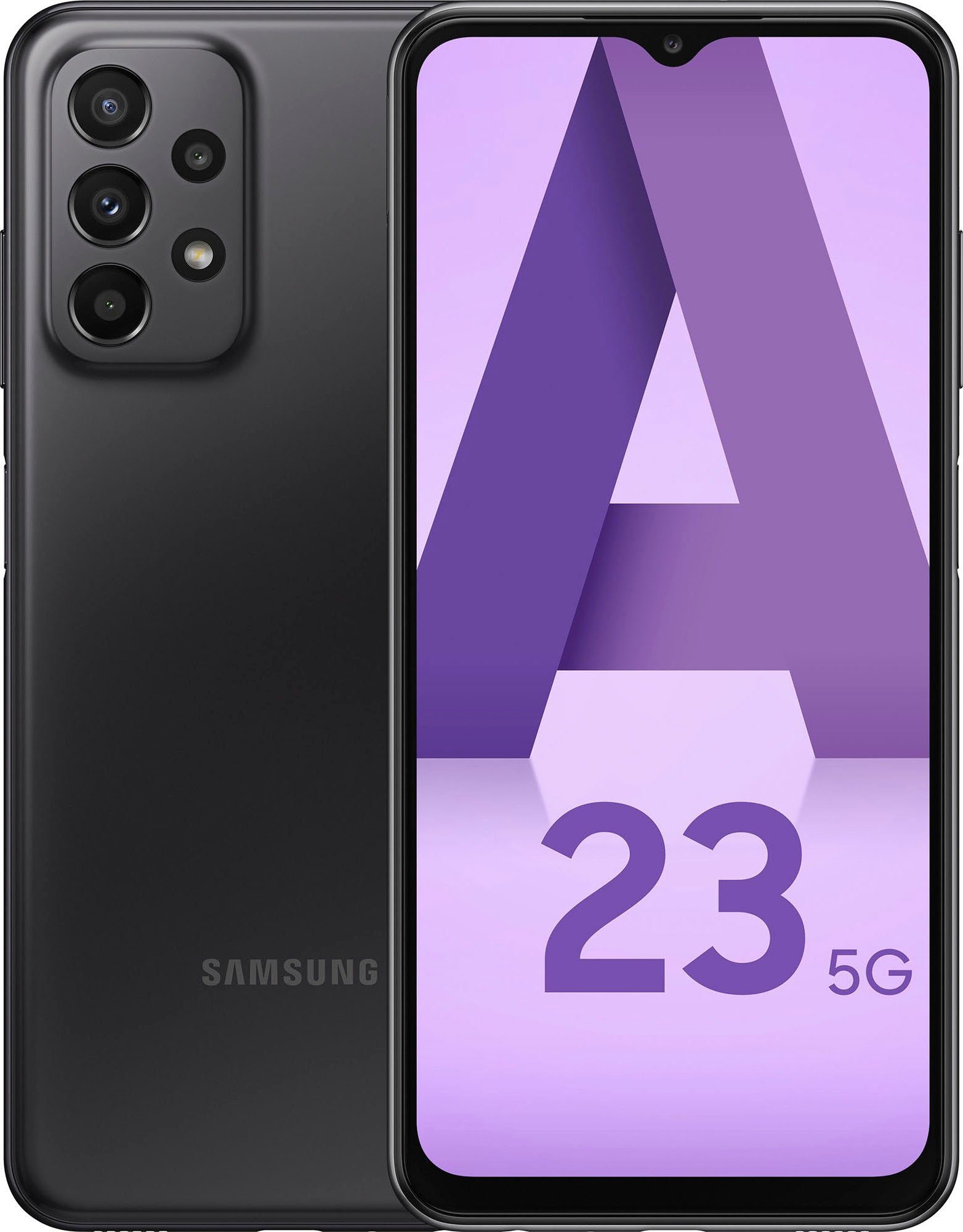 Samsung Galaxy A23 5G Smartphone (16,72 cm/6,6 Zoll, 64 GB Speicherplatz, 50 MP Kamera) Black