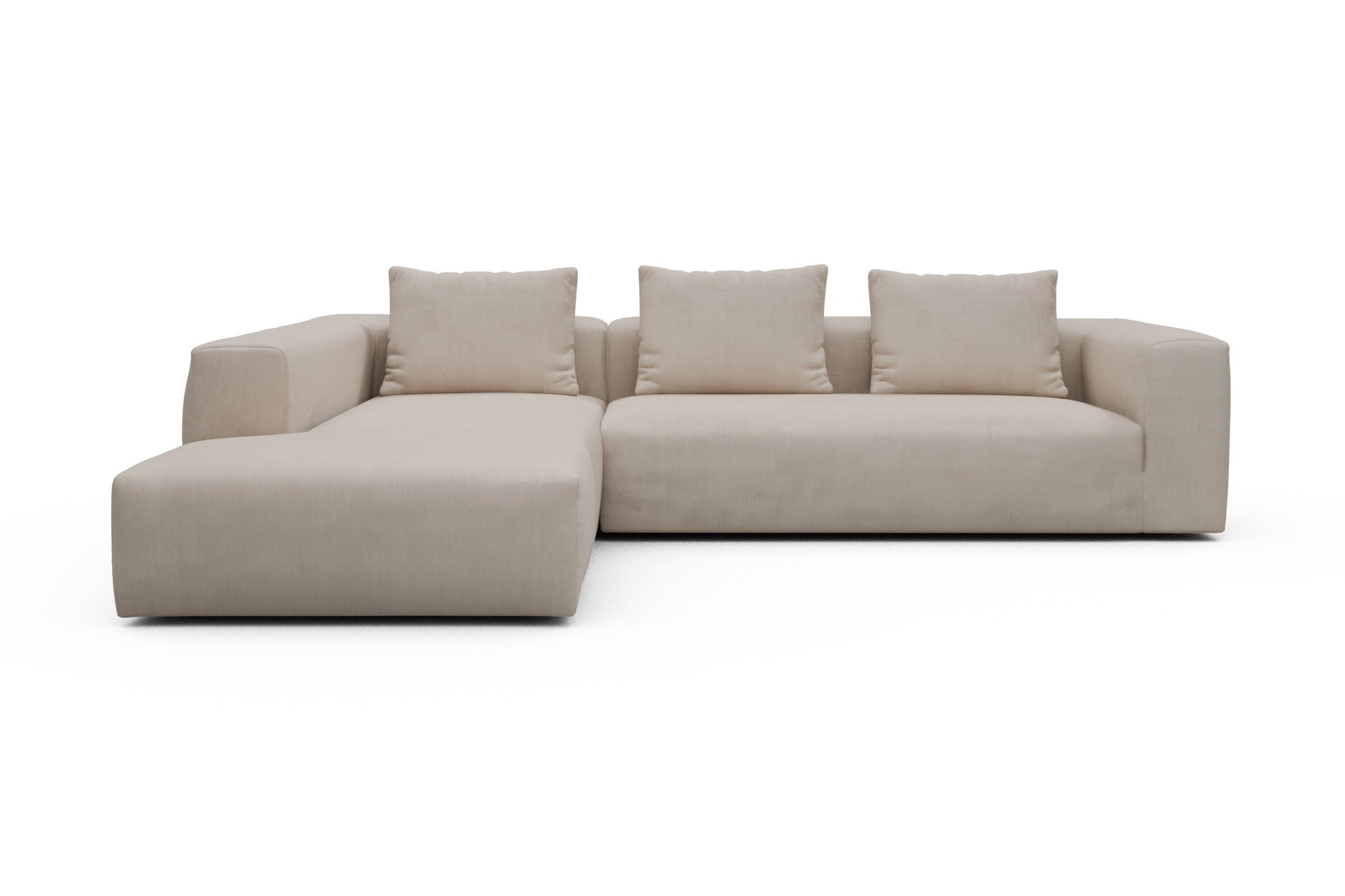 moebelfaktor Ecksofa Fred Relax-Ecke links mit 2,5-Sitzer, Modular, tief, komfortabel, breite Armlehnen