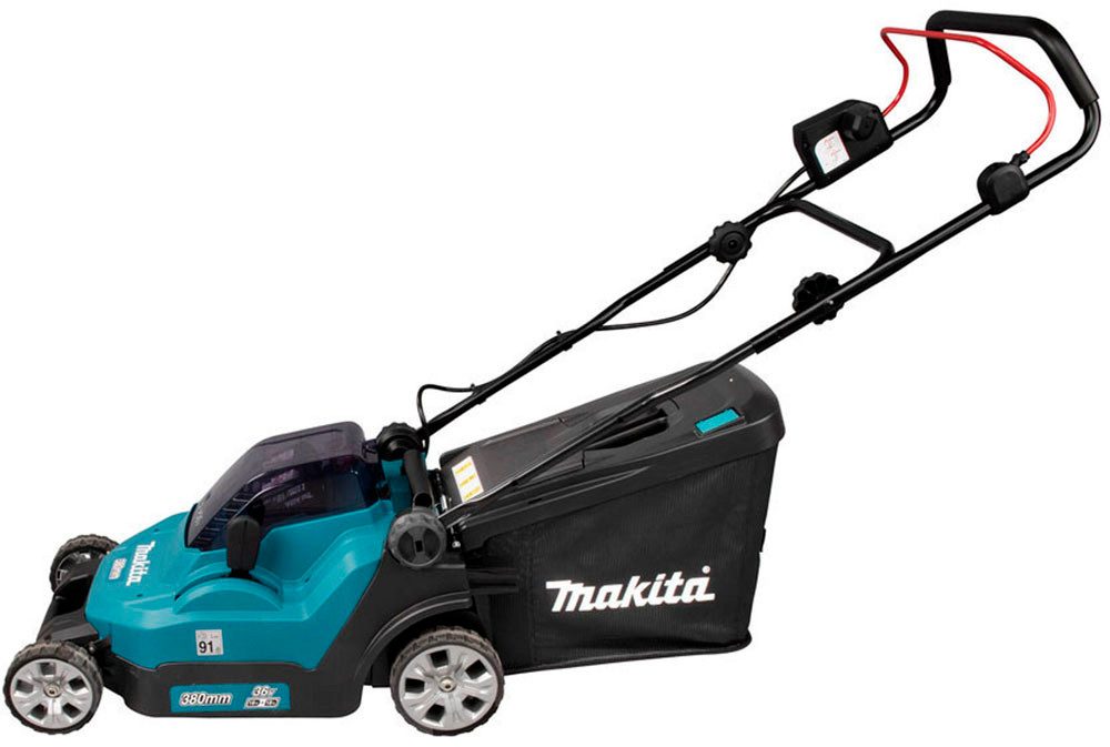 Makita cordless lawnmower DLM382Z, 38 cm cutting width, 2x18V LXT, without battery and charger