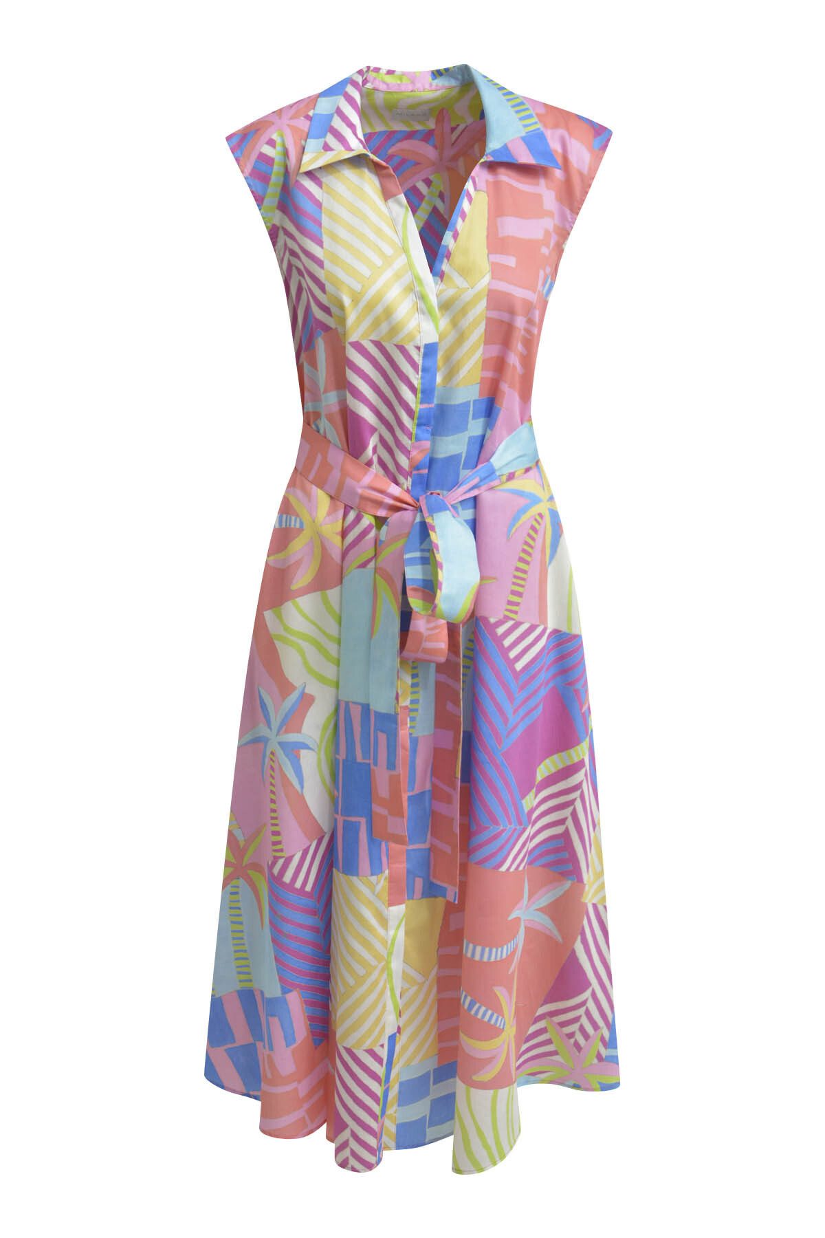 Milano Italy Sommerkleid mit Bindegürtel günstig online kaufen