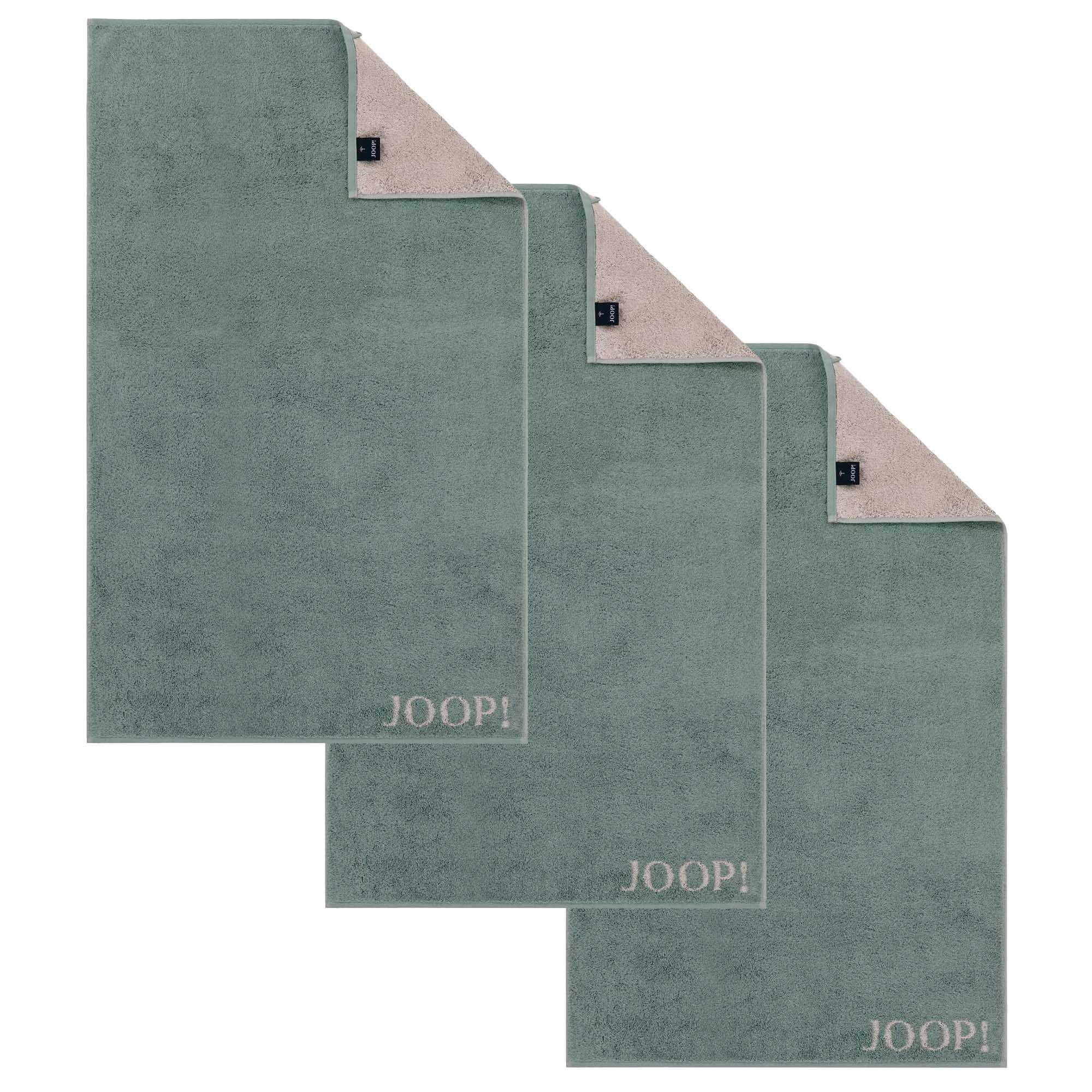 JOOP! Gästehandtücher Unisex Gästetuch 3er Pack Baumwolle, Frottier (Packung, 3-St)