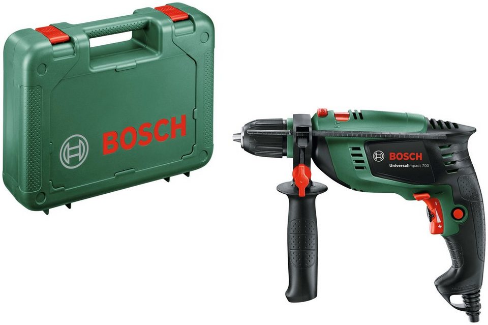 Bosch Home & Garden Schlagbohrmaschine UniversalImpact 700, max. 3000 U/min,  Bosch Speed Preselection zur Vorwahl und genauen Kontrolle der Bohrdrehzahl