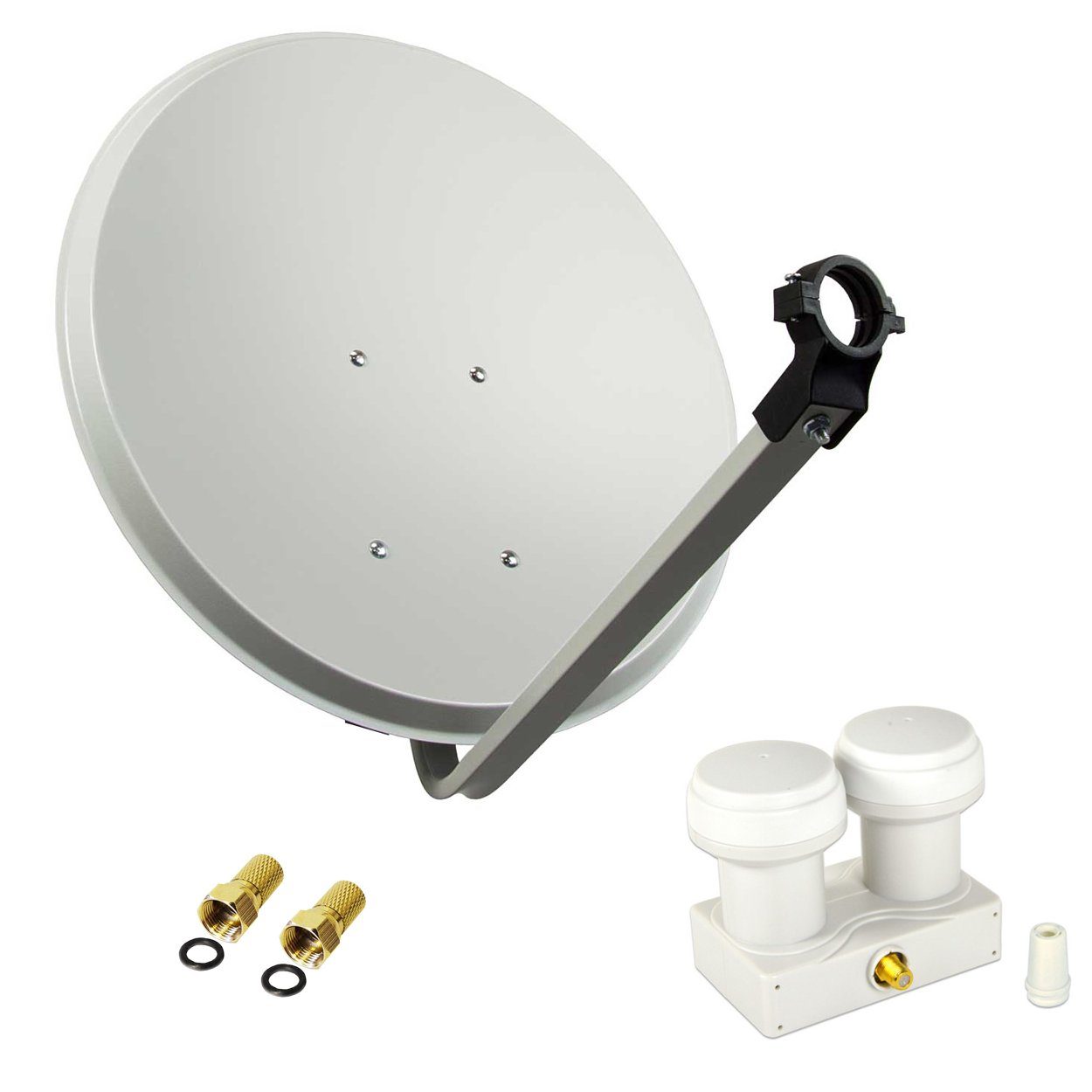 PremiumX »SatellitenKomplettanlage 80cm Satellitenschüssel Single